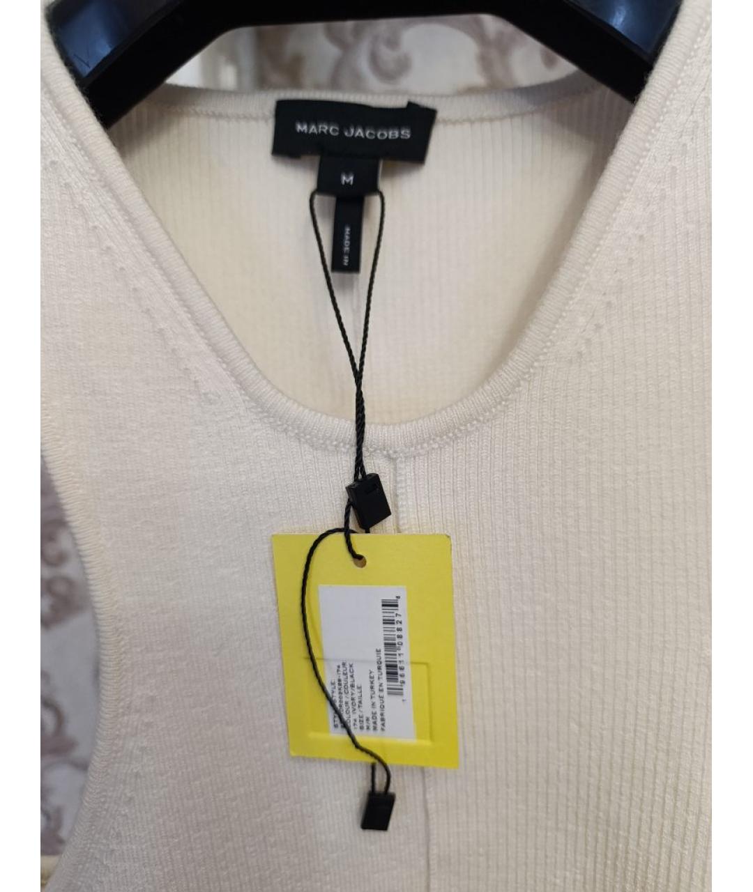 MARC JACOBS Белое хлопковое повседневное платье, фото 5