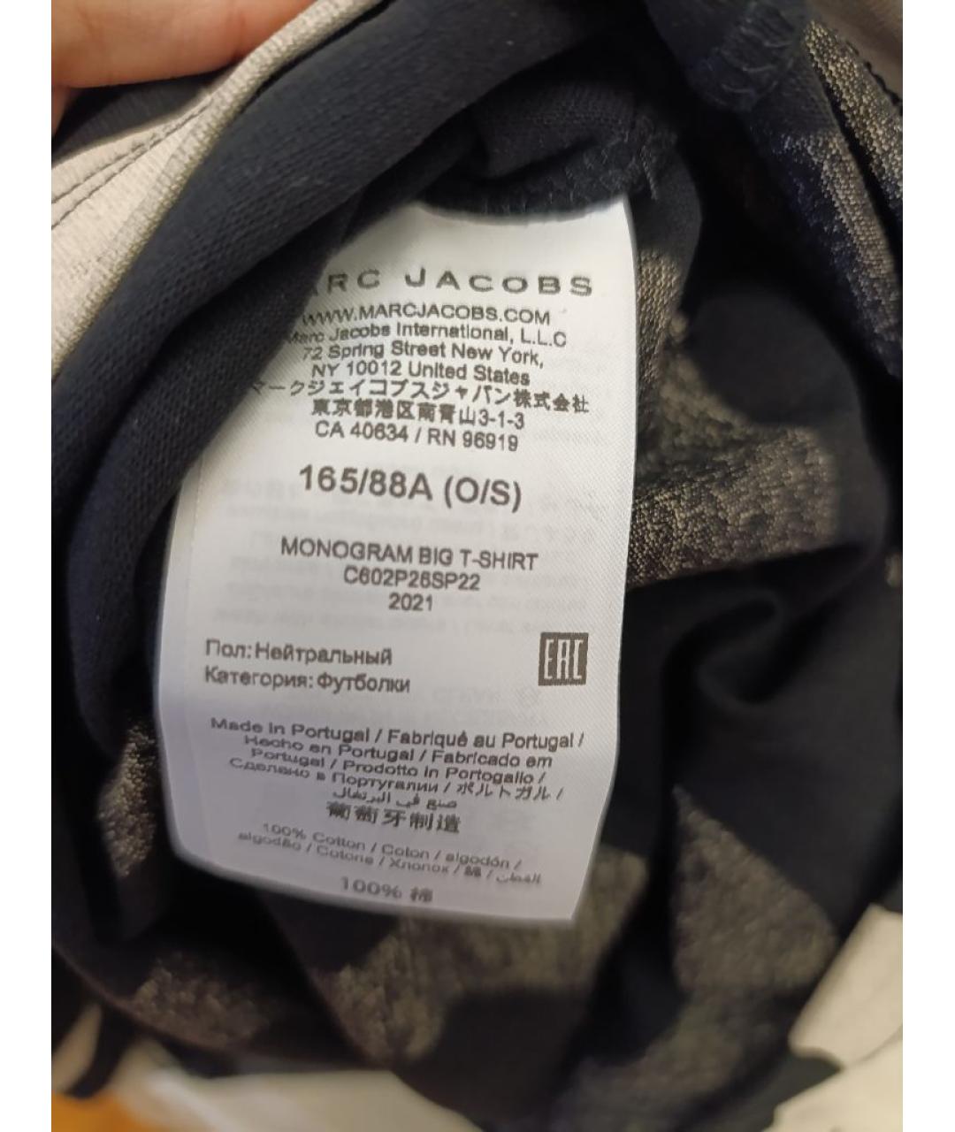 MARC JACOBS Хлопковая футболка, фото 3