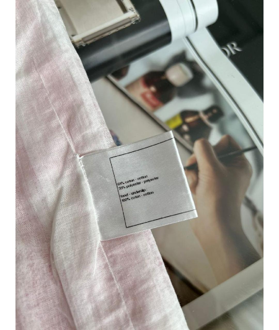 CHANEL Розовое повседневное платье, фото 6