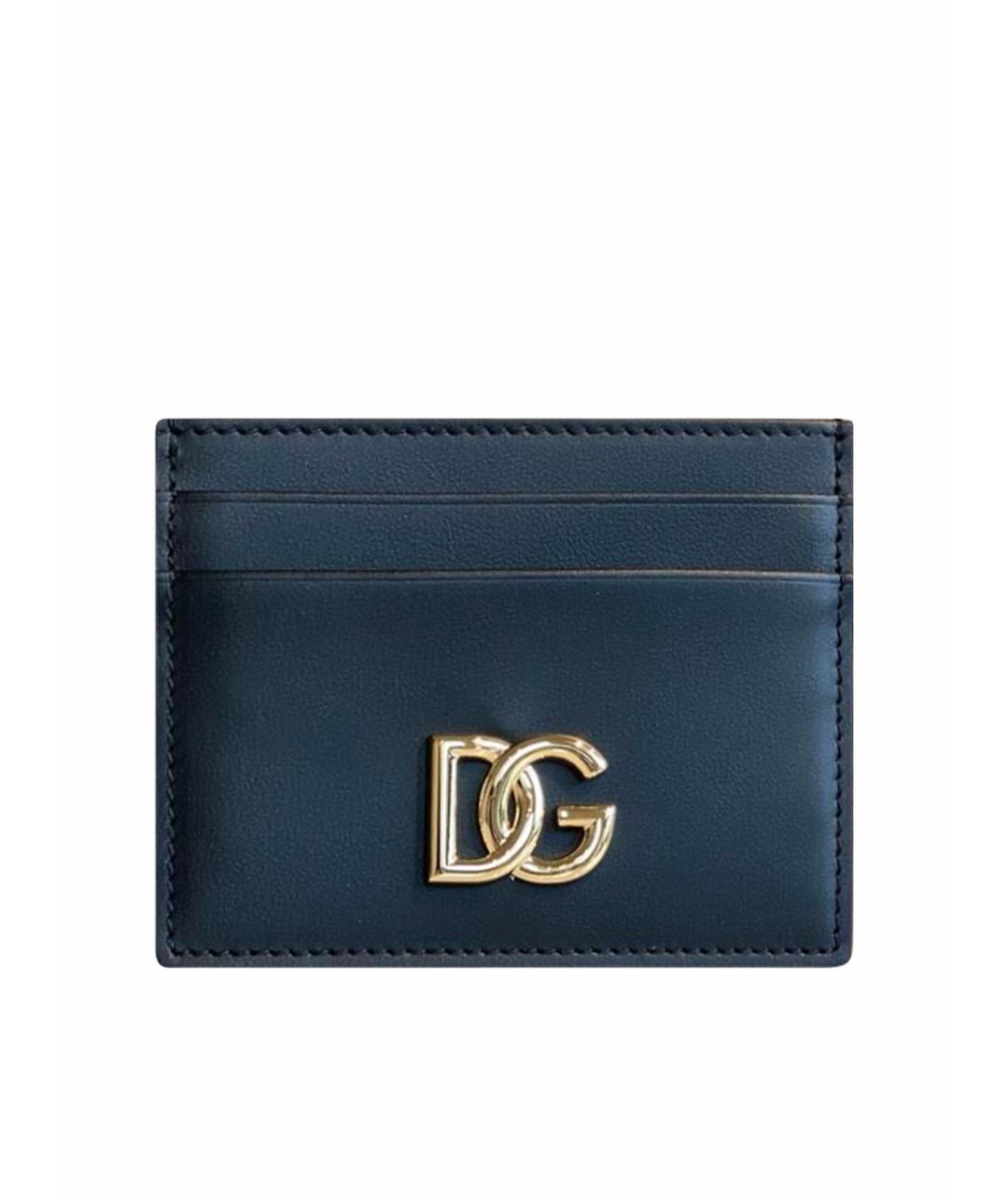 DOLCE&GABBANA Черный кожаный кардхолдер, фото 1