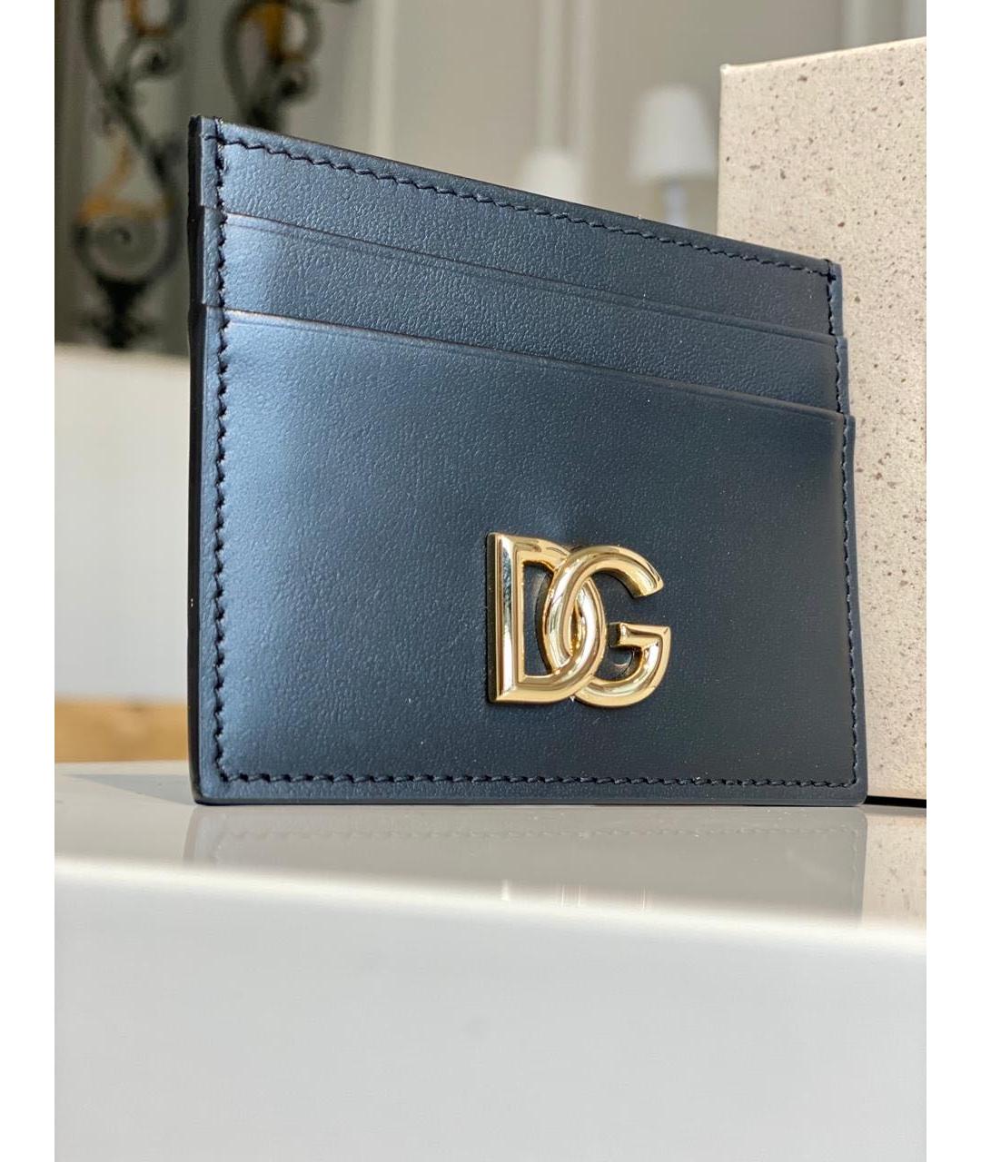 DOLCE&GABBANA Черный кожаный кардхолдер, фото 2