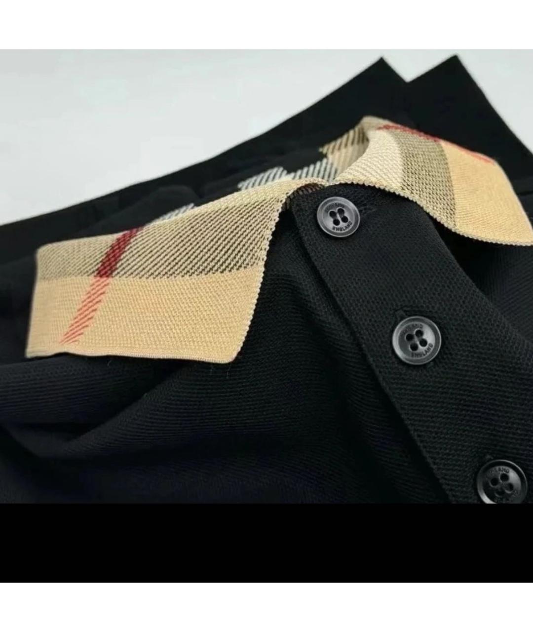 BURBERRY Черная хлопковая кэжуал рубашка, фото 6