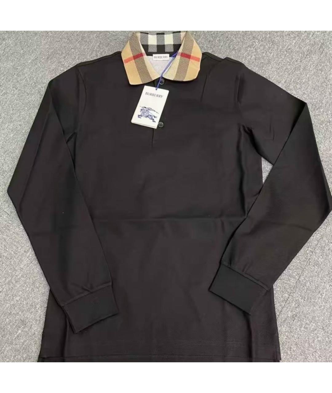 BURBERRY Черная хлопковая кэжуал рубашка, фото 8