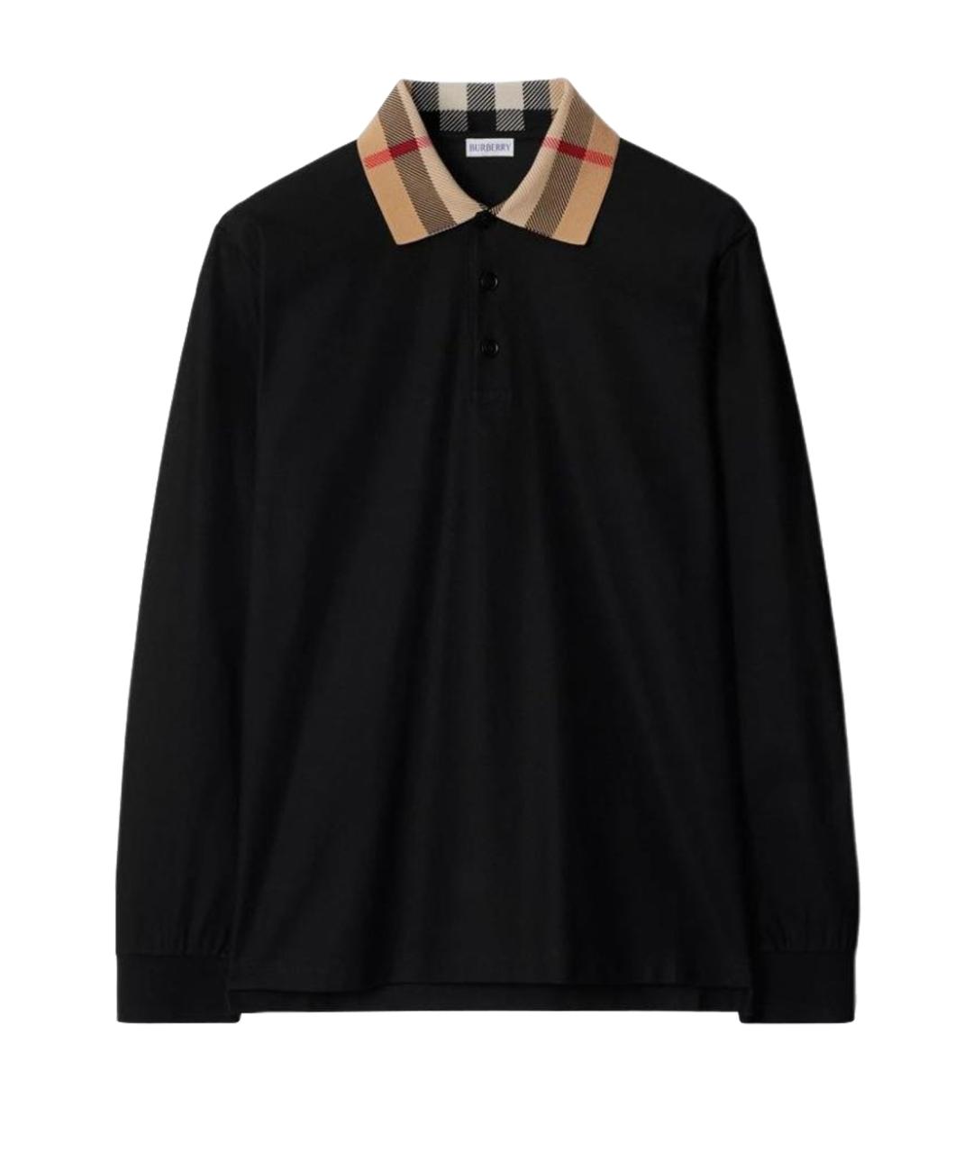 BURBERRY Черная хлопковая кэжуал рубашка, фото 1