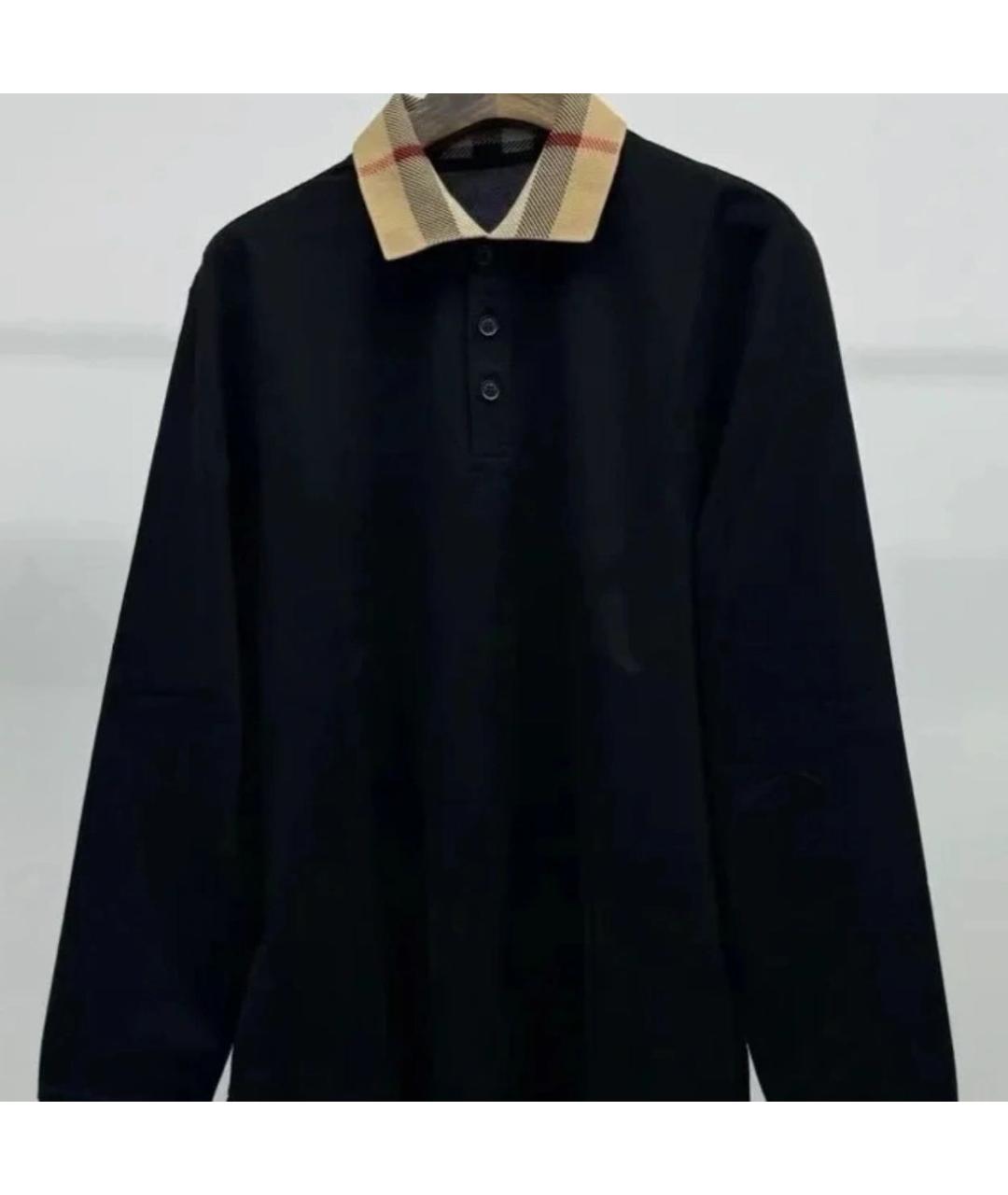 BURBERRY Черная хлопковая кэжуал рубашка, фото 5