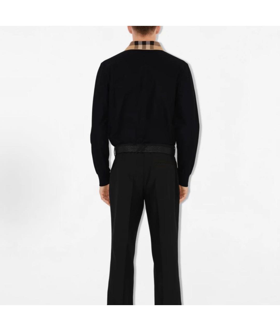 BURBERRY Черная хлопковая кэжуал рубашка, фото 3