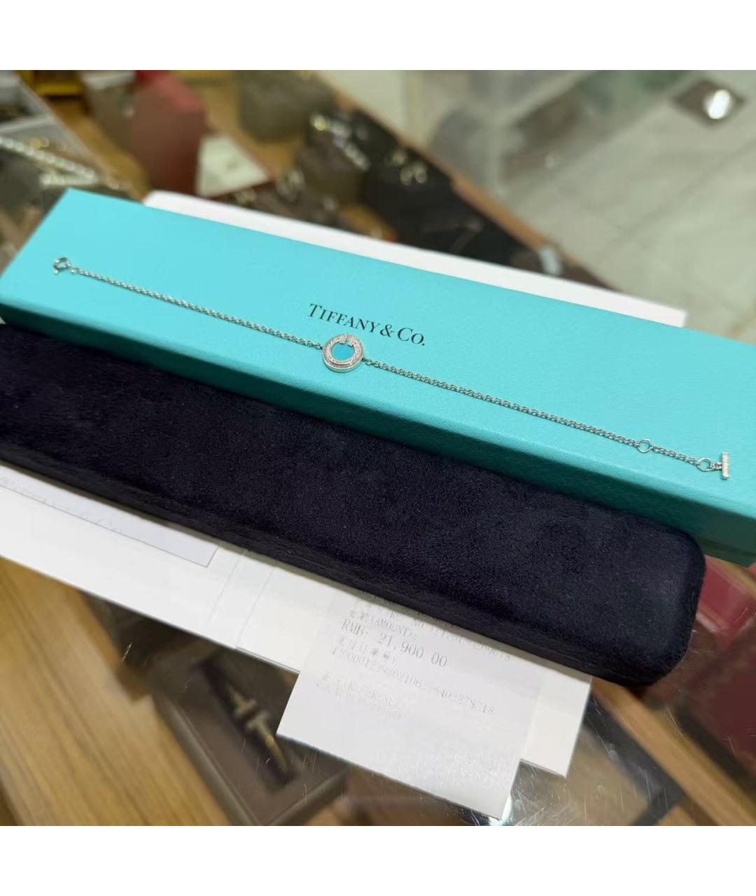 TIFFANY&CO Серебрянный браслет из белого золота, фото 2