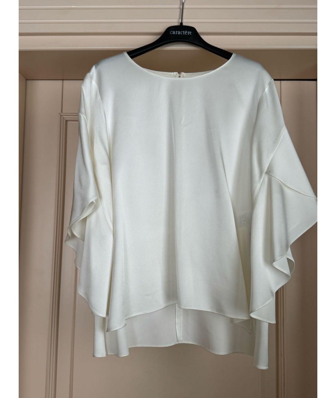 FENDI Белая шелковая блузы, фото 6