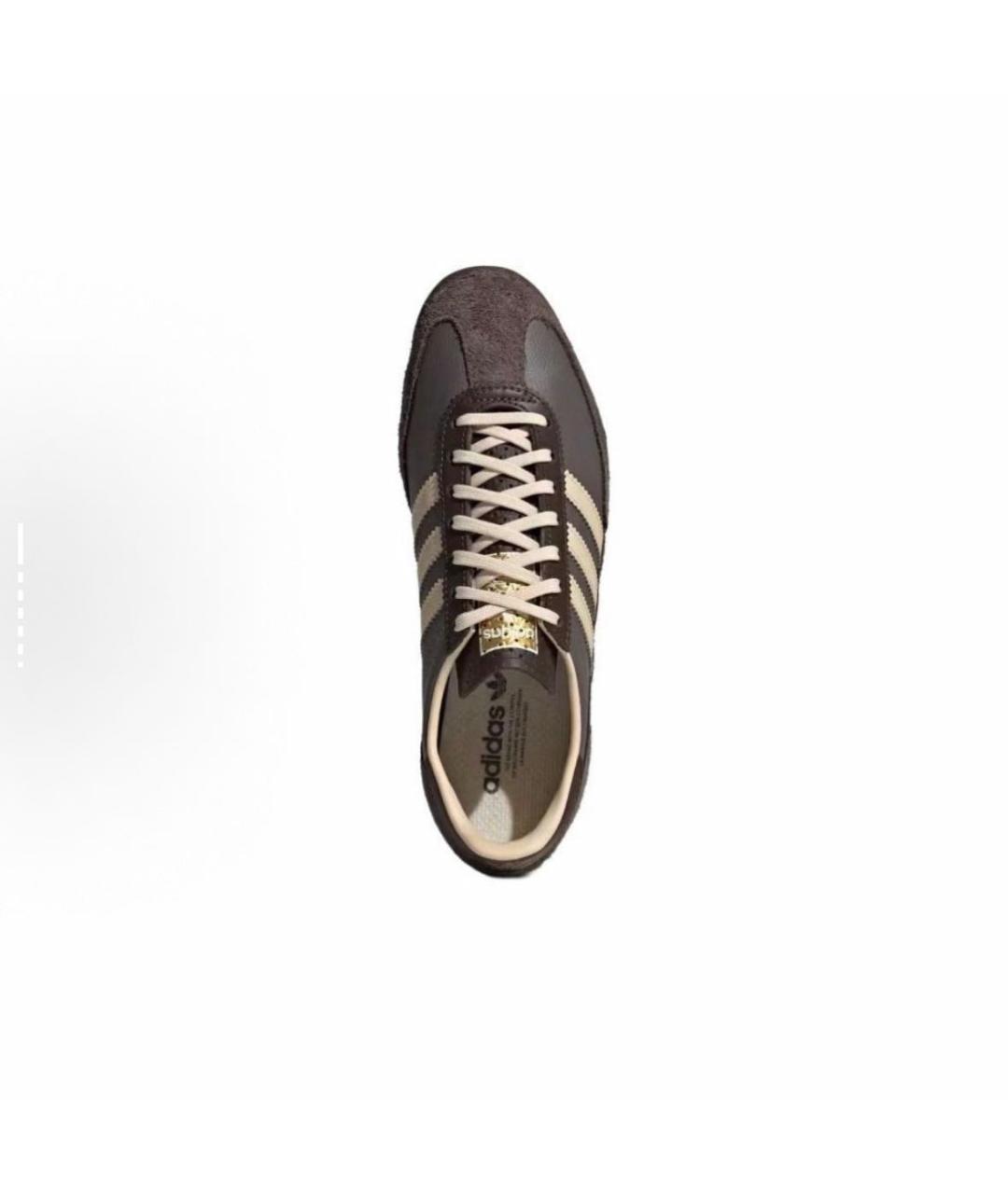 ADIDAS Коричневые кожаные кроссовки, фото 5