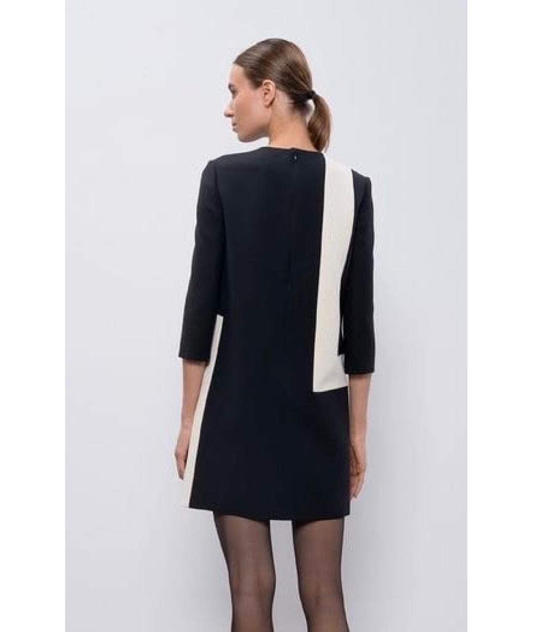 CHRISTIAN DIOR Черное шерстяное повседневное платье, фото 2