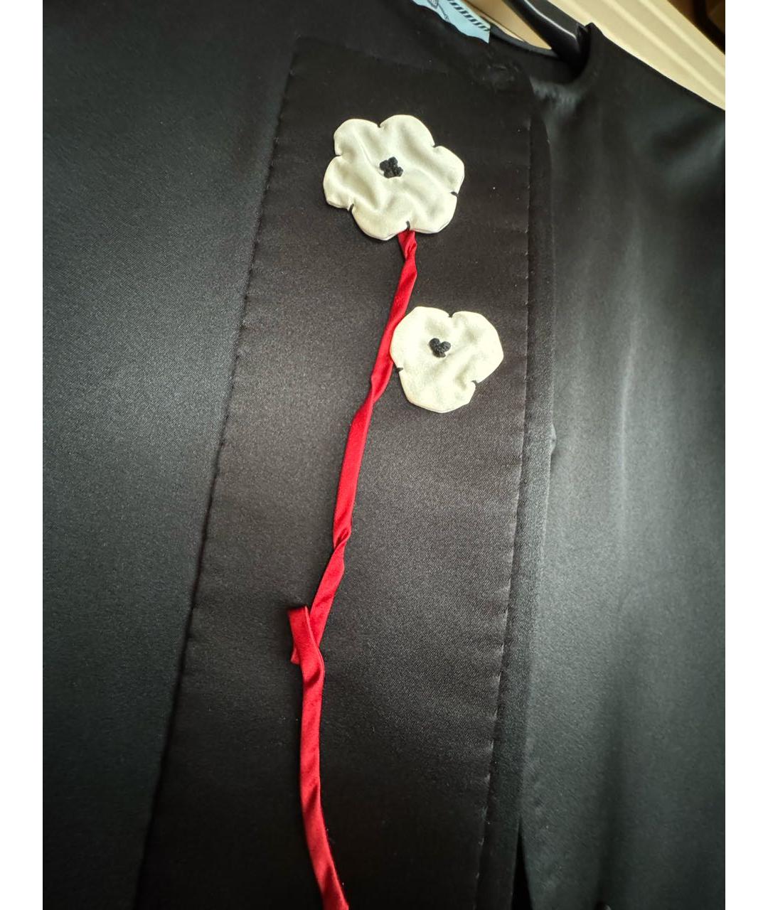 PRADA Черный шелковый жакет/пиджак, фото 4