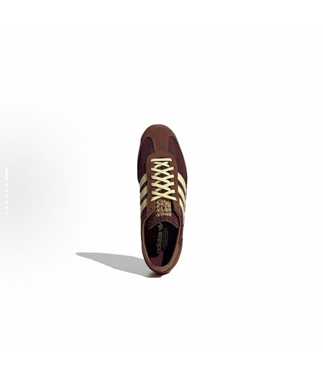 ADIDAS Бордовые текстильные кроссовки, фото 5