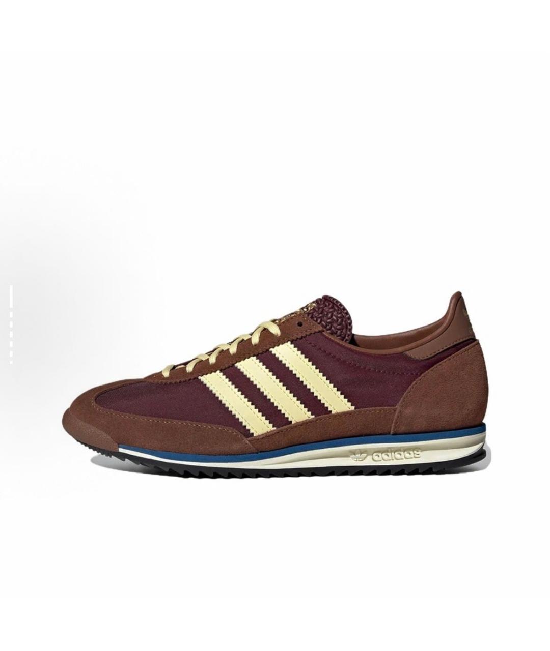 ADIDAS Бордовые текстильные кроссовки, фото 2