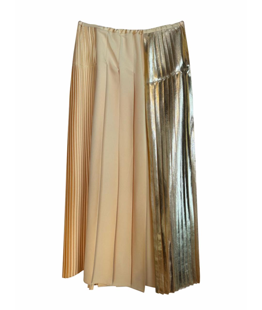 STELLA MCCARTNEY Золотая юбка макси, фото 1