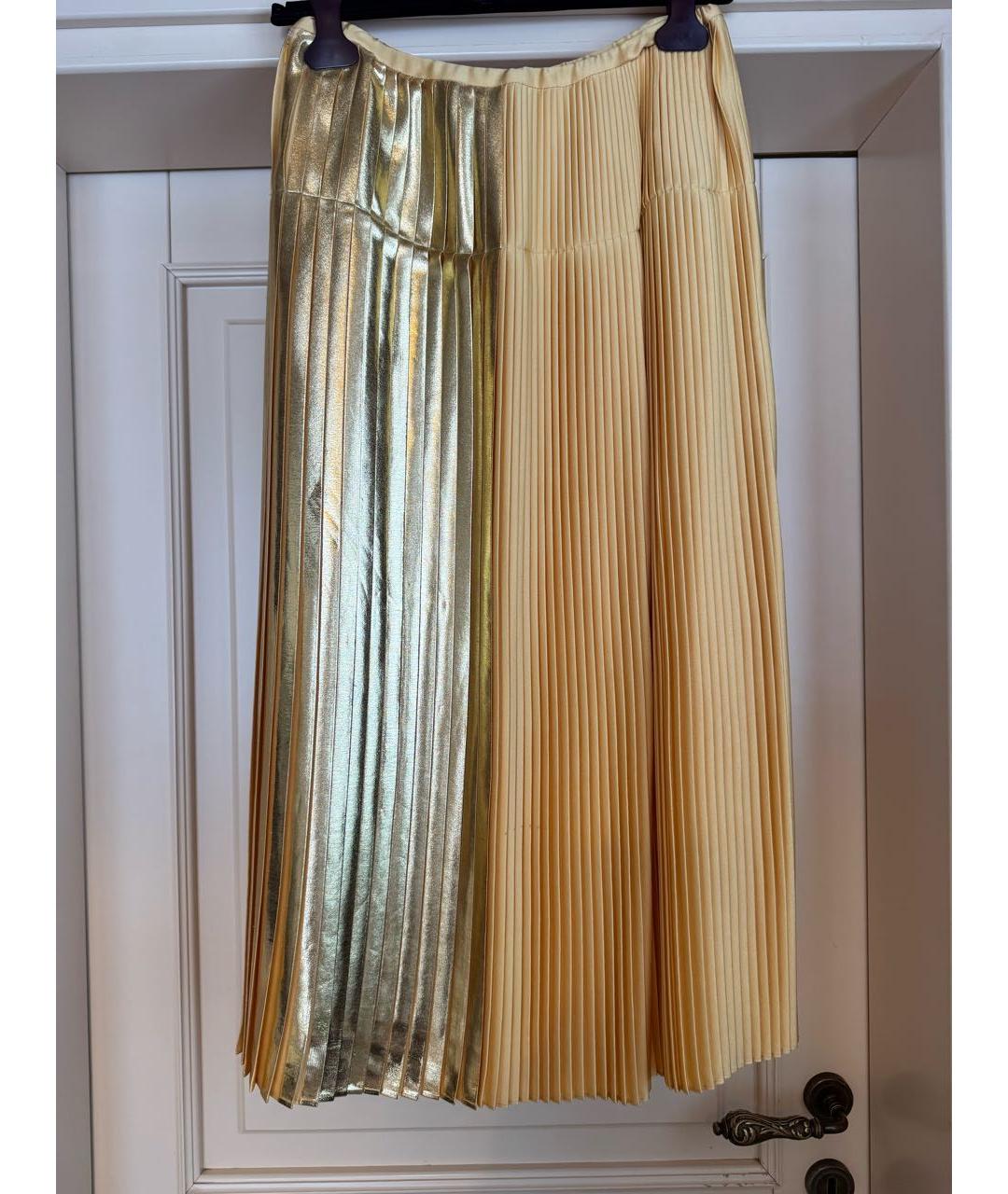 STELLA MCCARTNEY Золотая юбка макси, фото 2