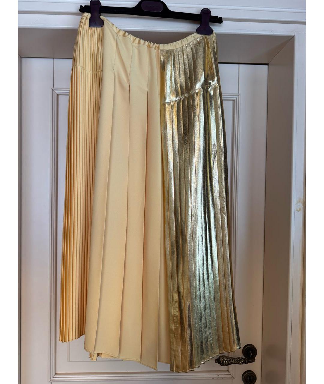 STELLA MCCARTNEY Золотая юбка макси, фото 8