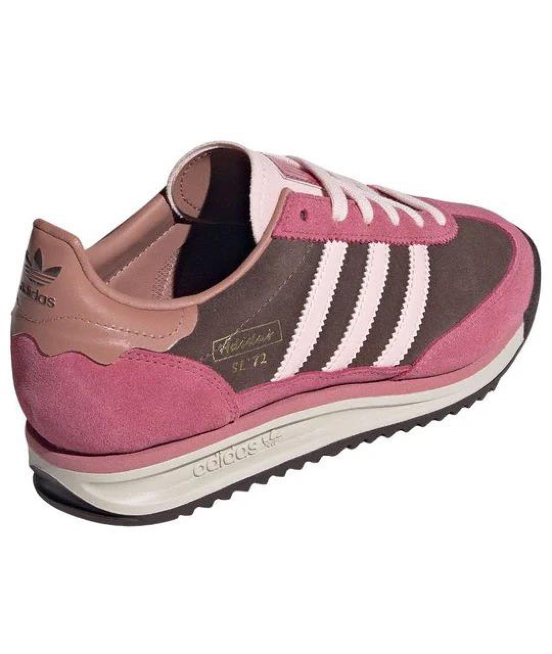 ADIDAS Коричневые замшевые кроссовки, фото 4