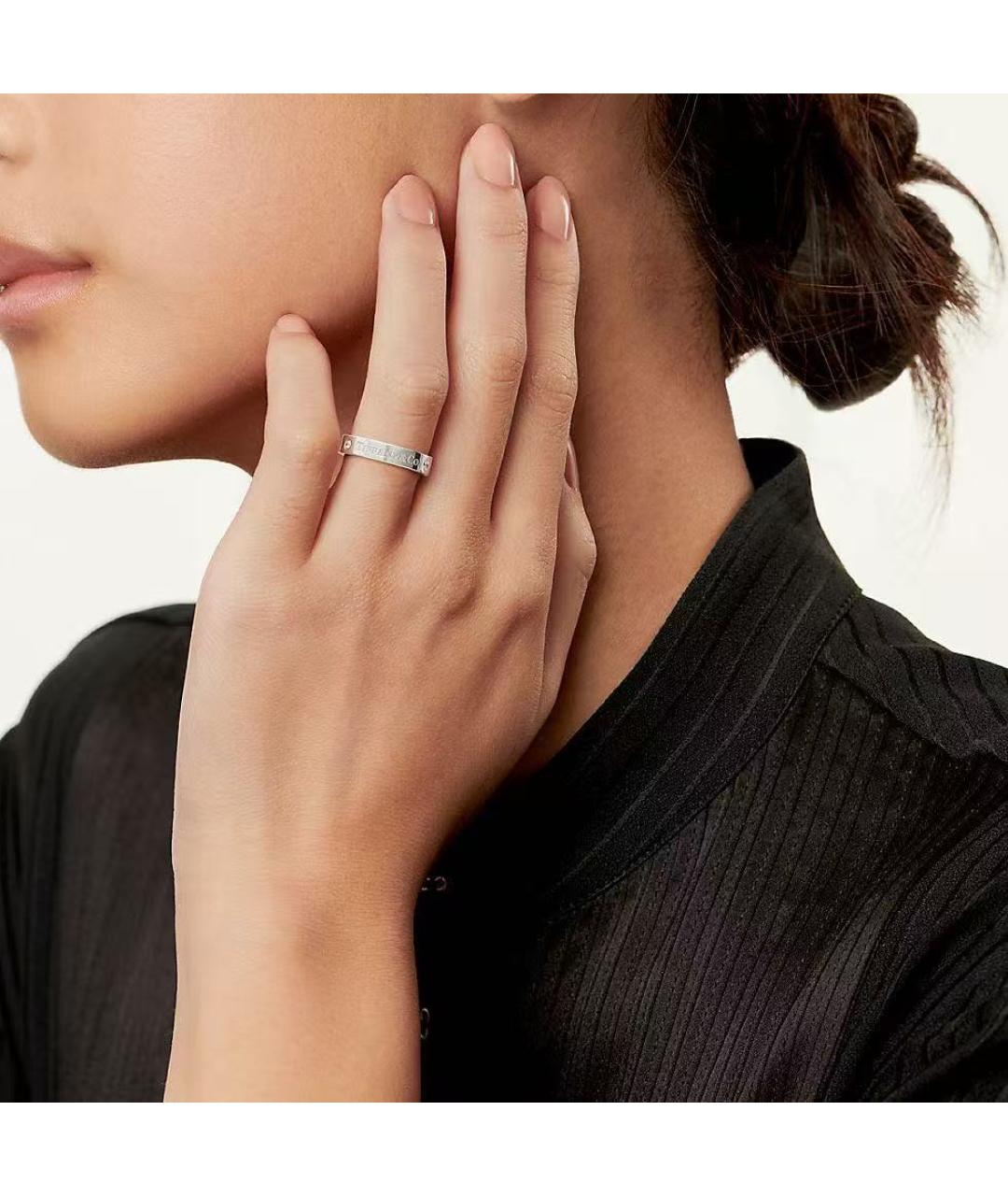 TIFFANY&CO Серебряное платиновое кольцо, фото 5