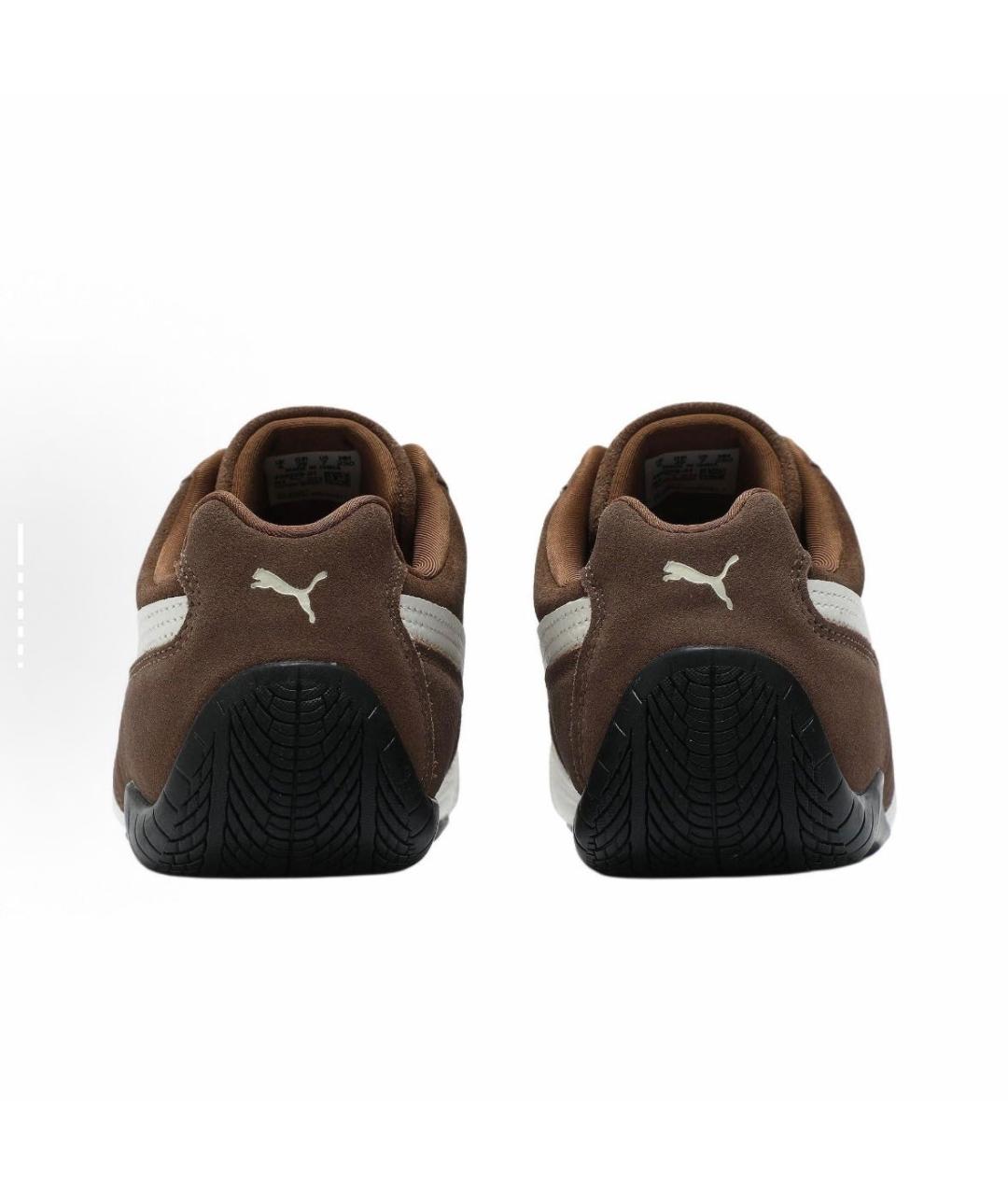 PUMA Коричневые замшевые кроссовки, фото 4