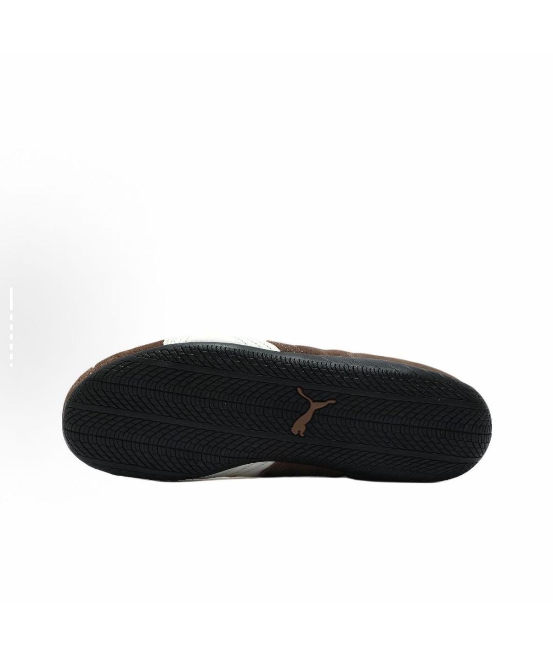 PUMA Коричневые замшевые кроссовки, фото 5