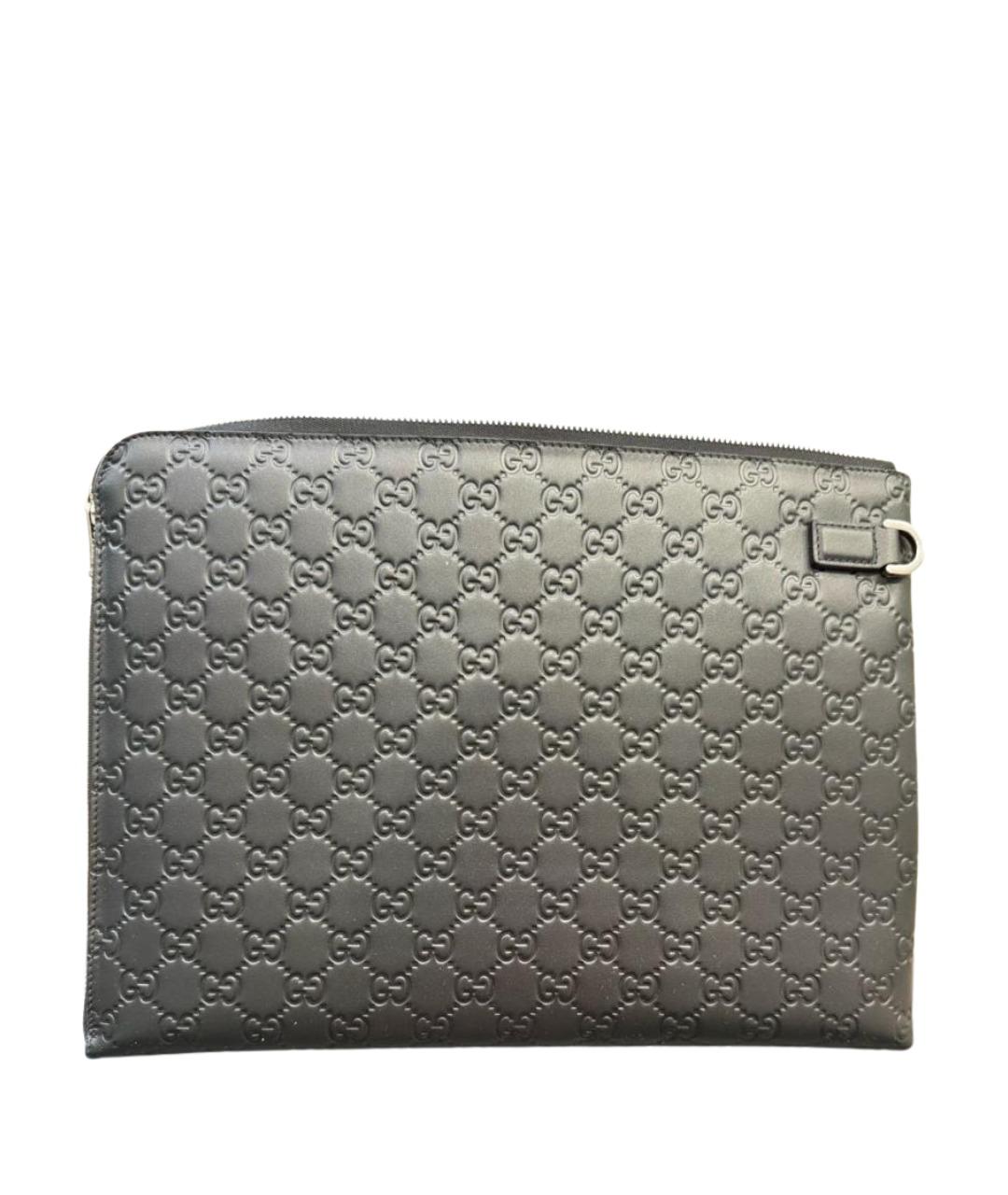 GUCCI Черная кожаная папка для документов, фото 1