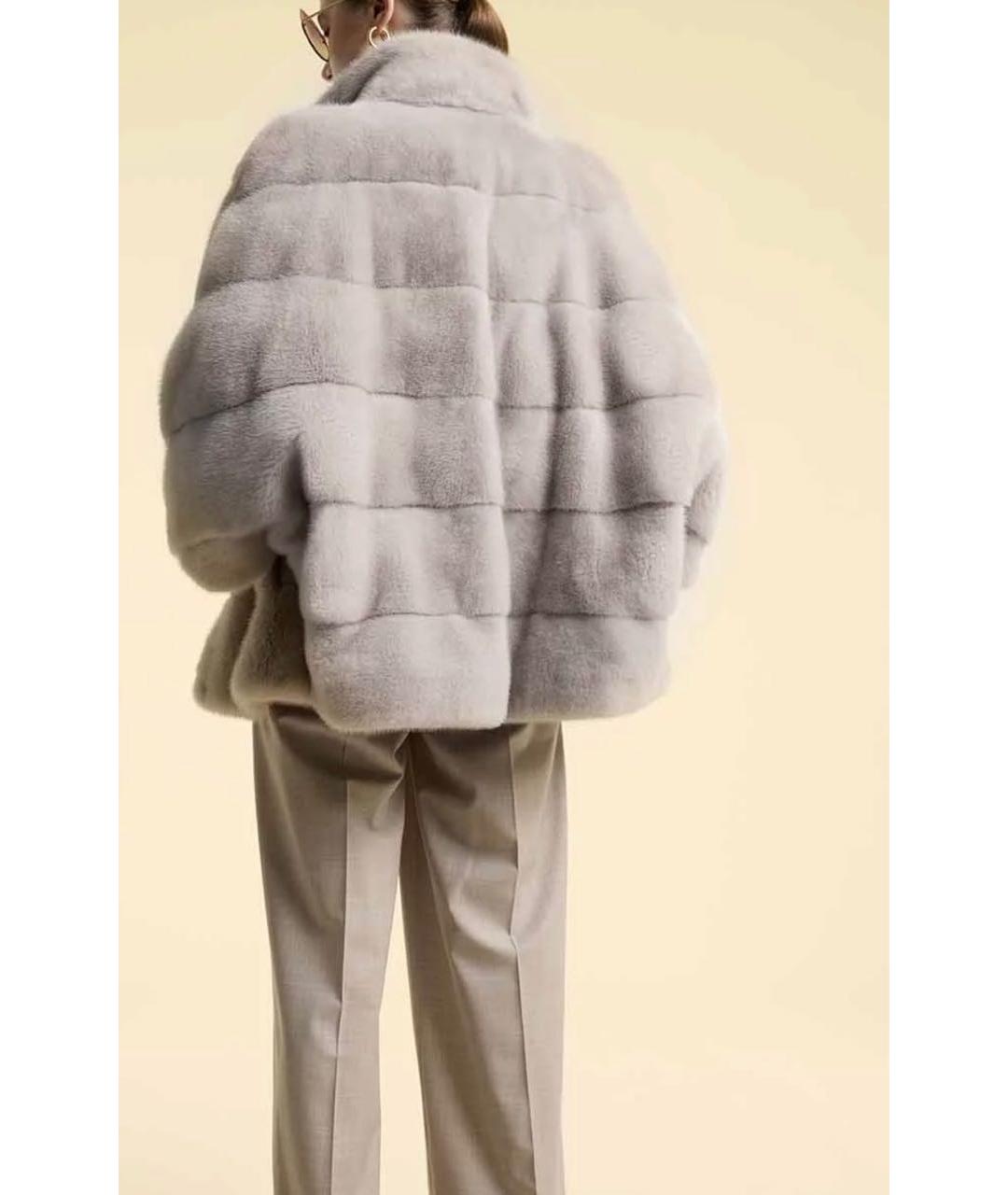 PAOLO MORETTI Черная меховая шуба, фото 5