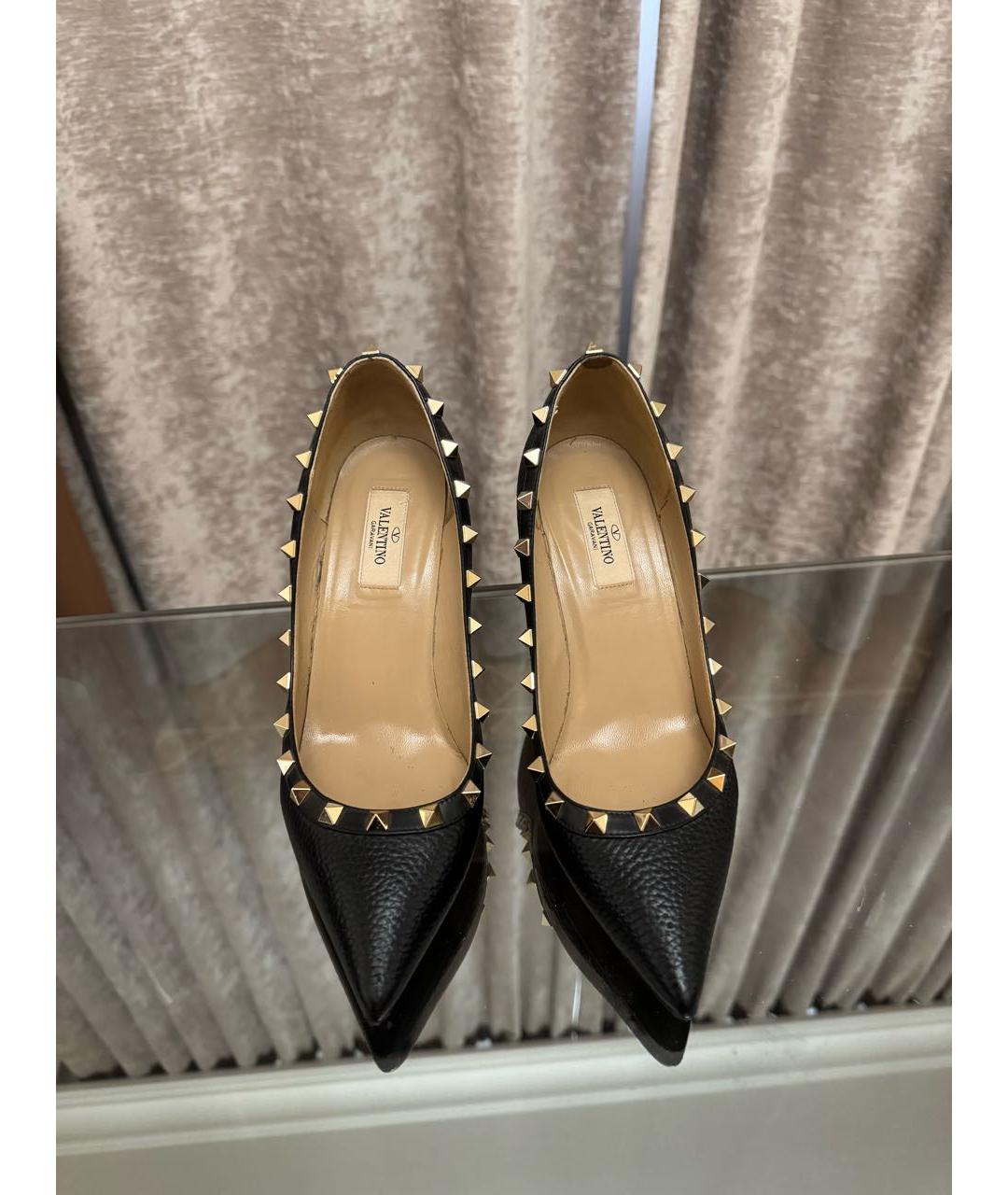 VALENTINO Черные кожаные туфли, фото 2