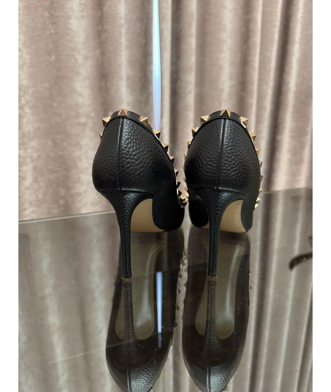 VALENTINO Черные кожаные туфли, фото 3