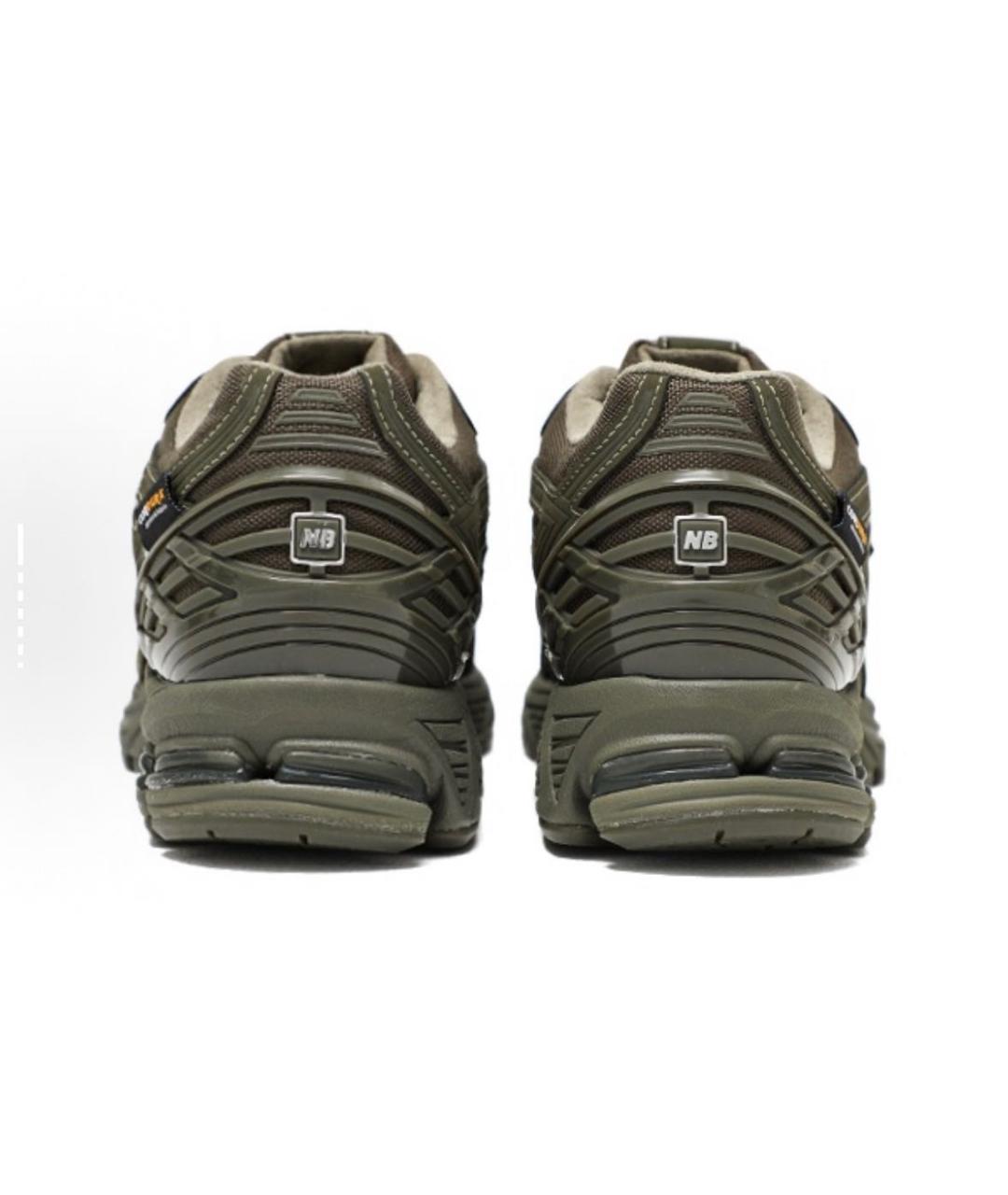 NEW BALANCE Хаки текстильные низкие кроссовки / кеды, фото 4