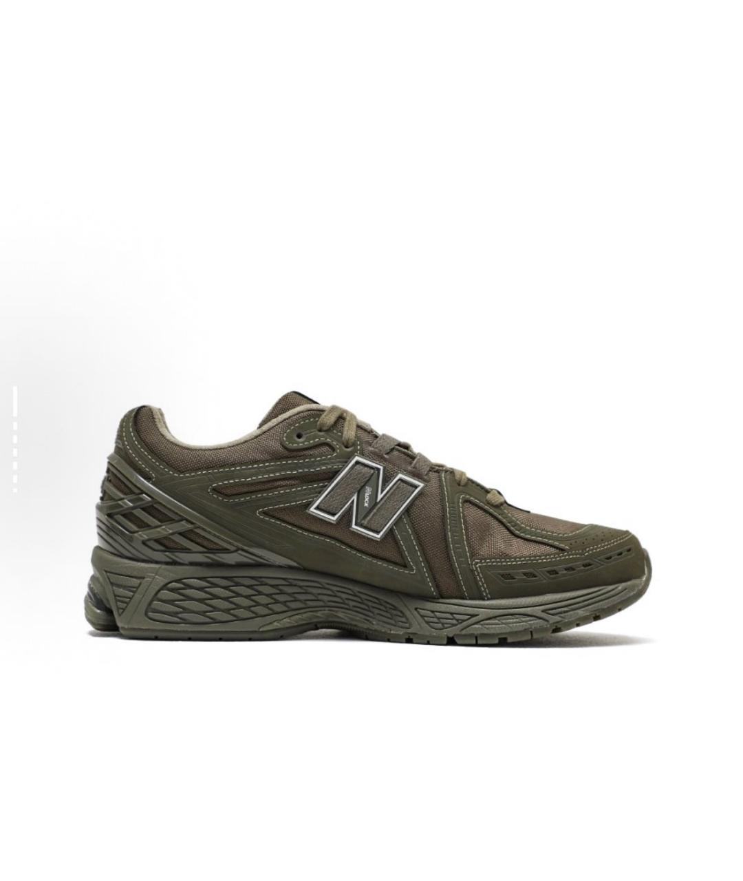 NEW BALANCE Хаки текстильные низкие кроссовки / кеды, фото 2