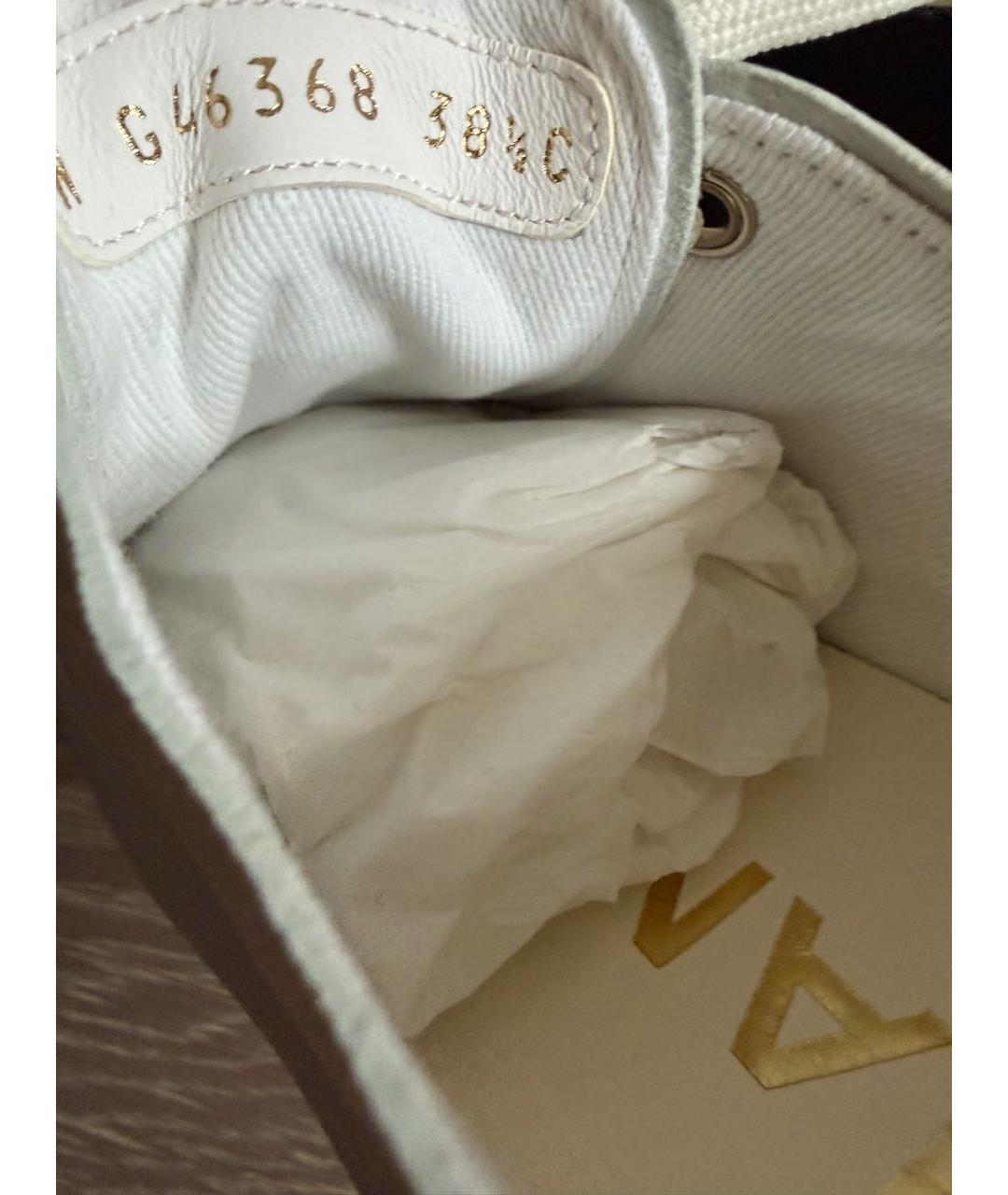 CHANEL Белые кожаные кеды, фото 6