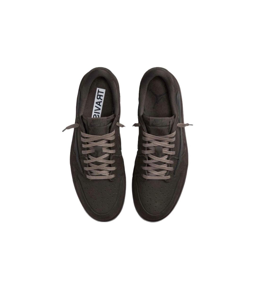 CACTUS JACK BY TRAVIS SCOTT Коричневые замшевые низкие кроссовки / кеды, фото 4