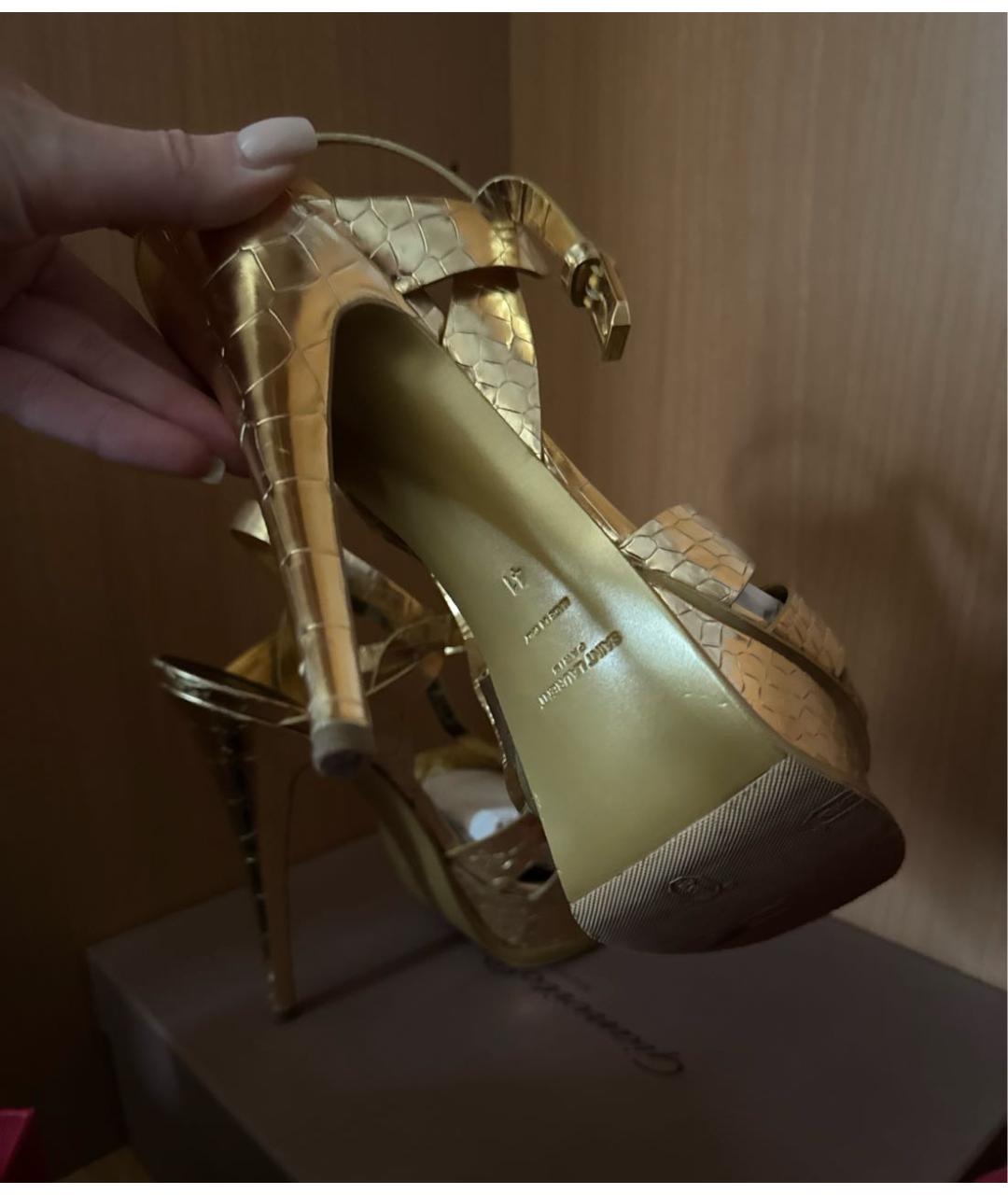 SAINT LAURENT Туфли из экзотической кожи, фото 4
