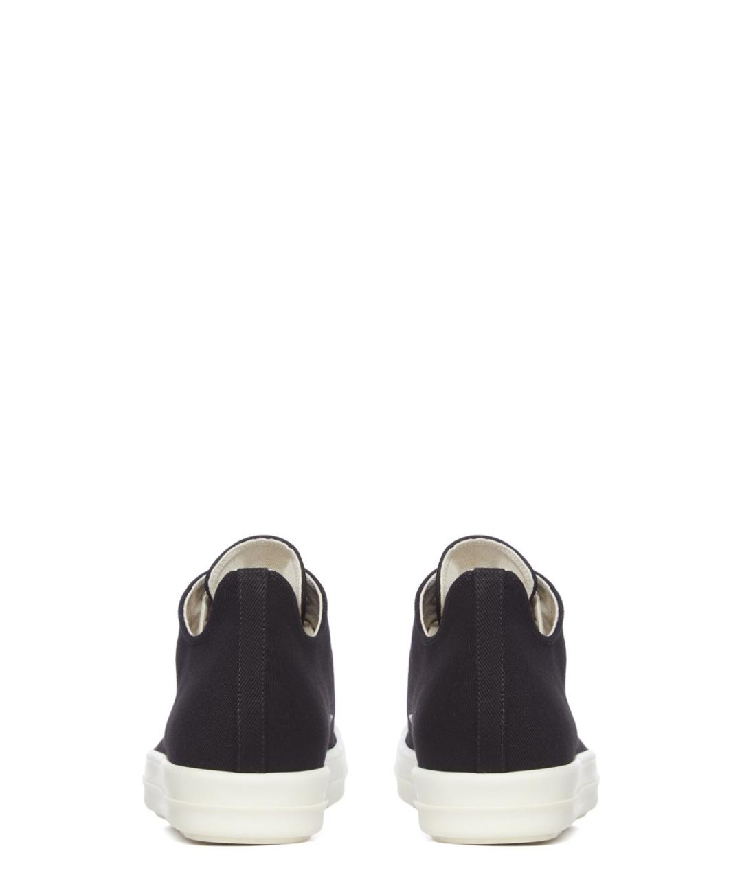 RICK OWENS DRKSHDW Черные текстильные низкие кроссовки / кеды, фото 1
