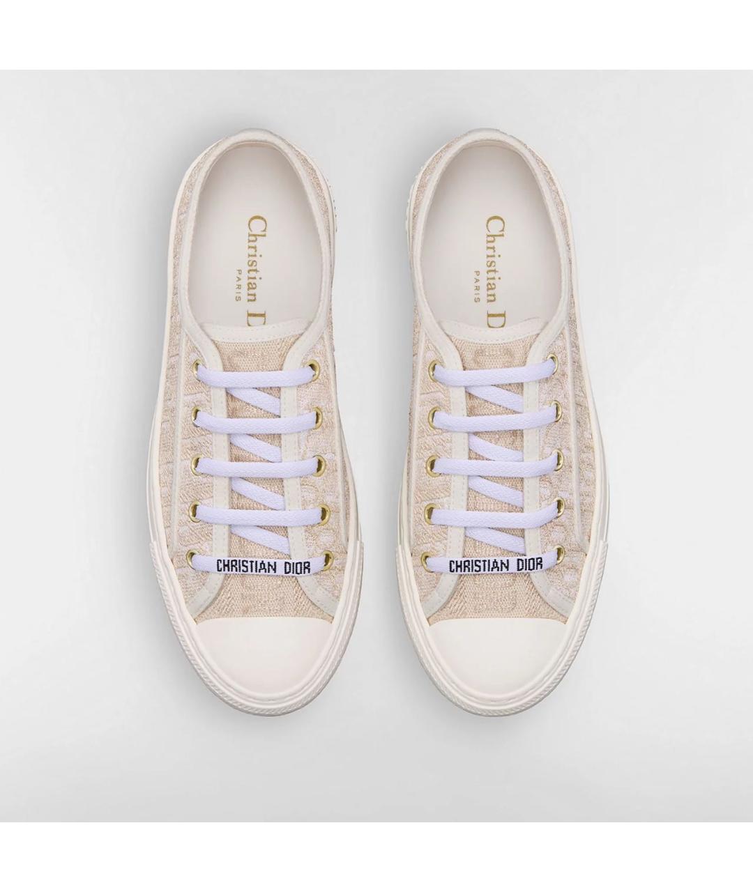 BABY DIOR Золотые текстильные кеды, фото 2