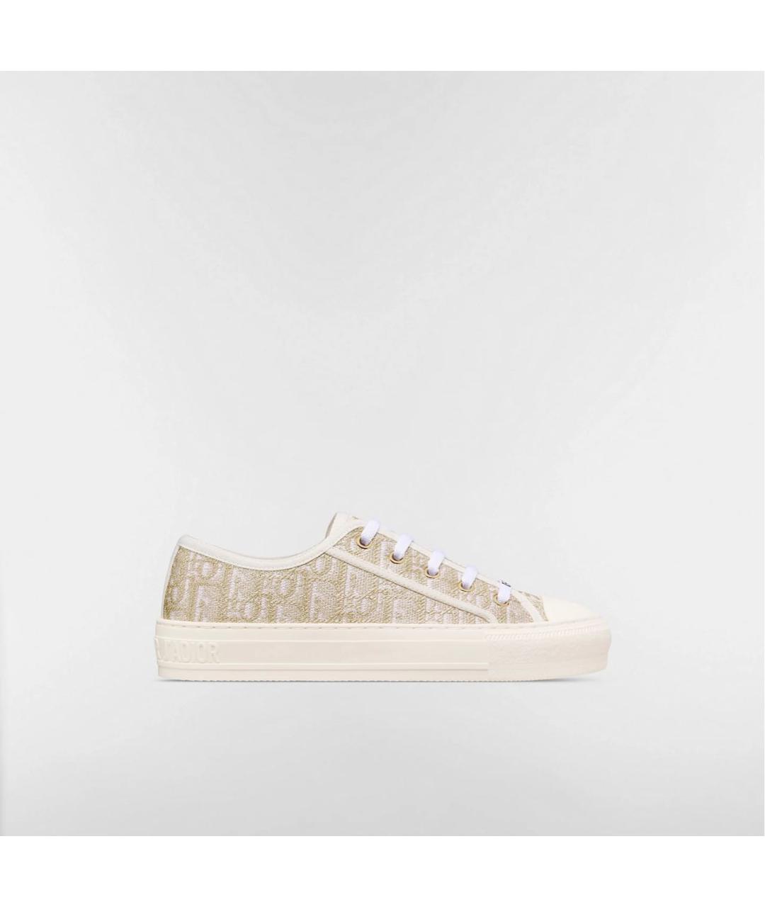 BABY DIOR Золотые текстильные кеды, фото 4
