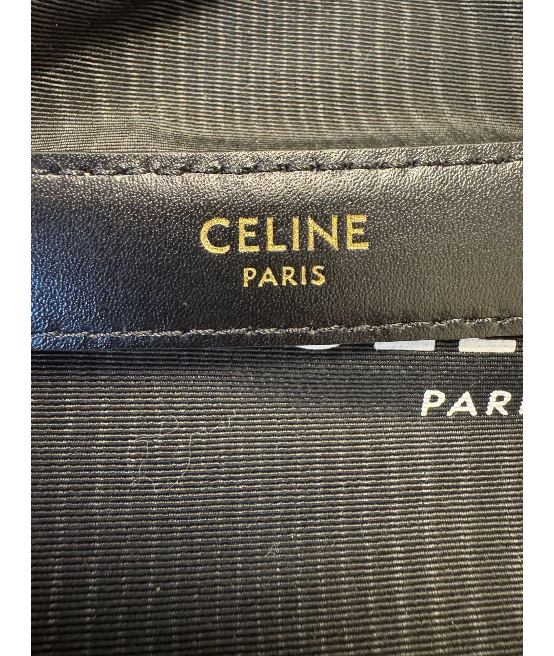 CELINE Черный кожаный ремень, фото 5