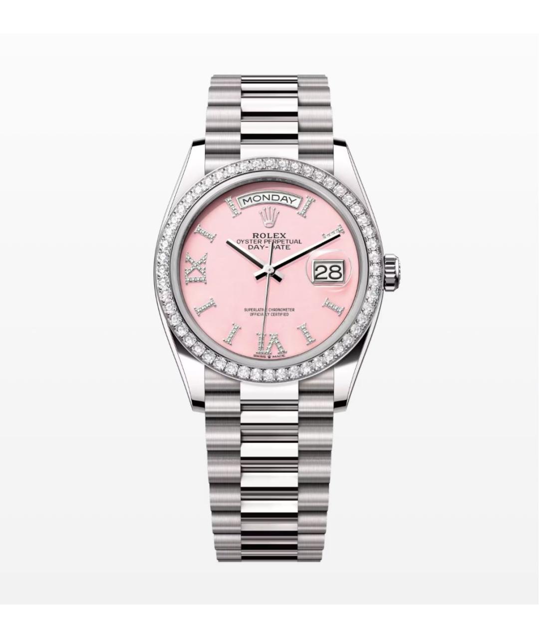 ROLEX Серебряные часы из белого золота, фото 2