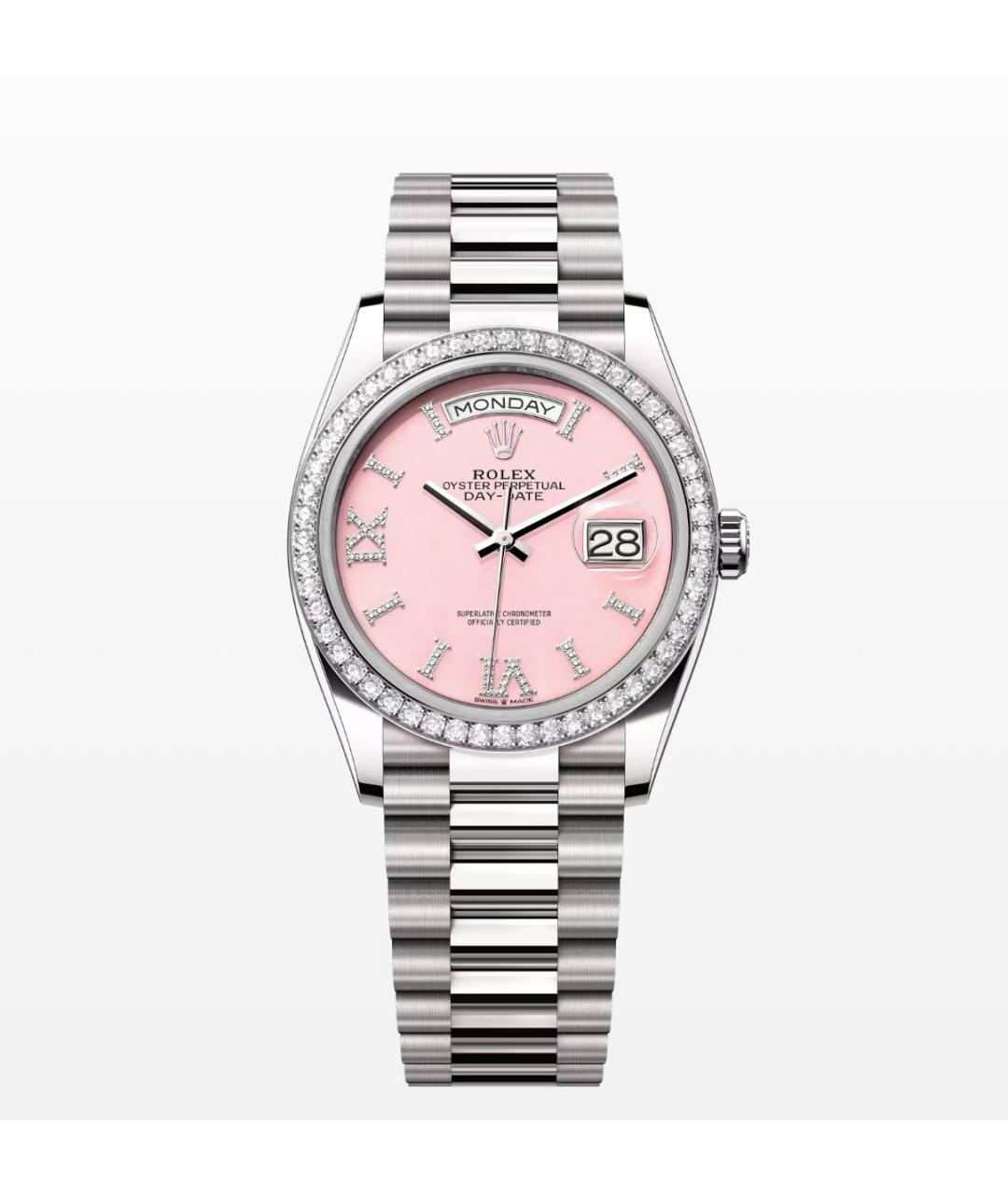 ROLEX Серебряные часы из белого золота, фото 3