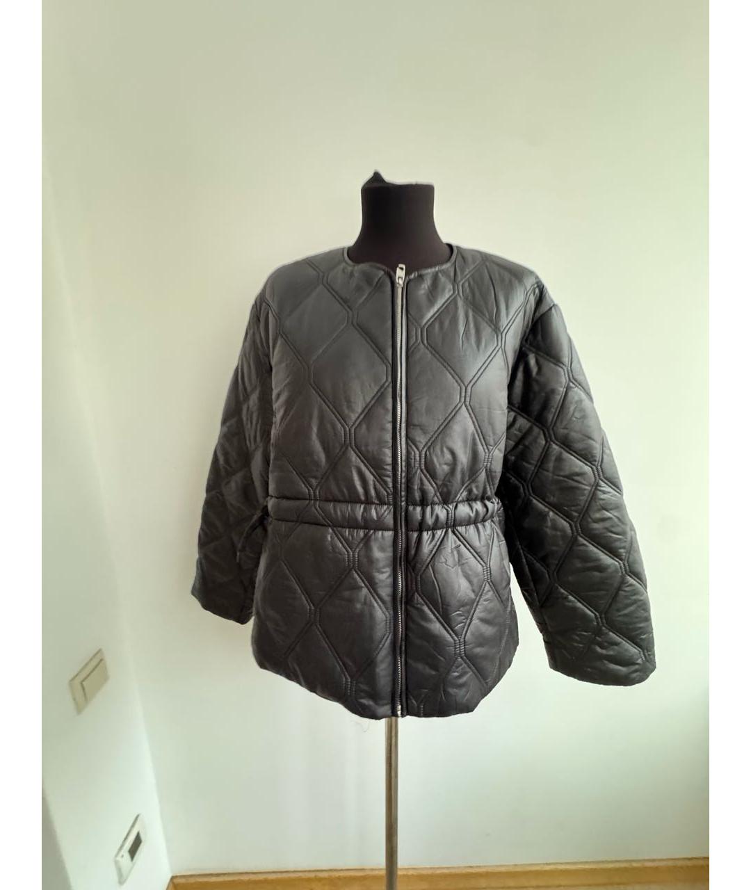 GANNI Черная синтетическая куртка, фото 8