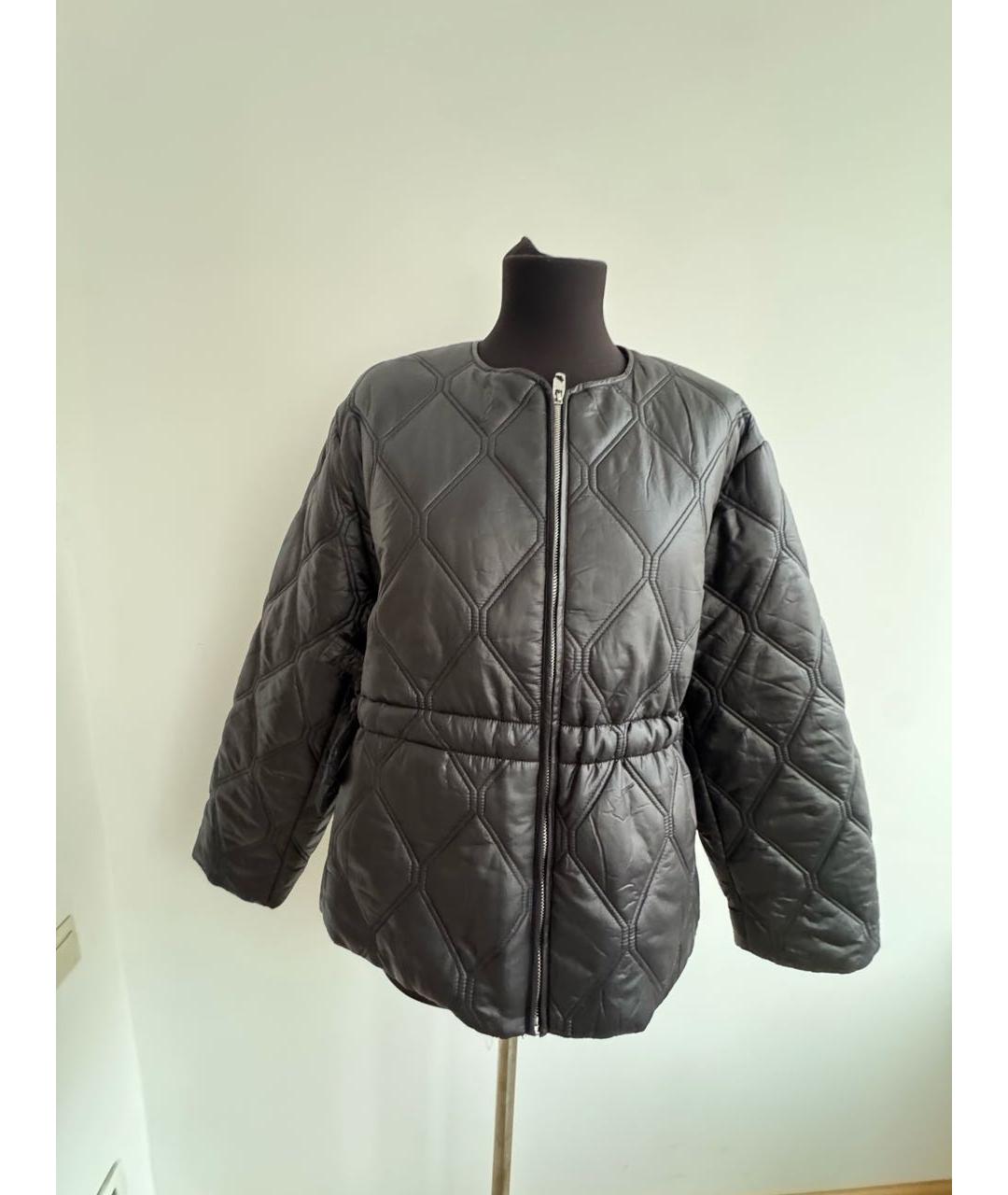 GANNI Черная синтетическая куртка, фото 5