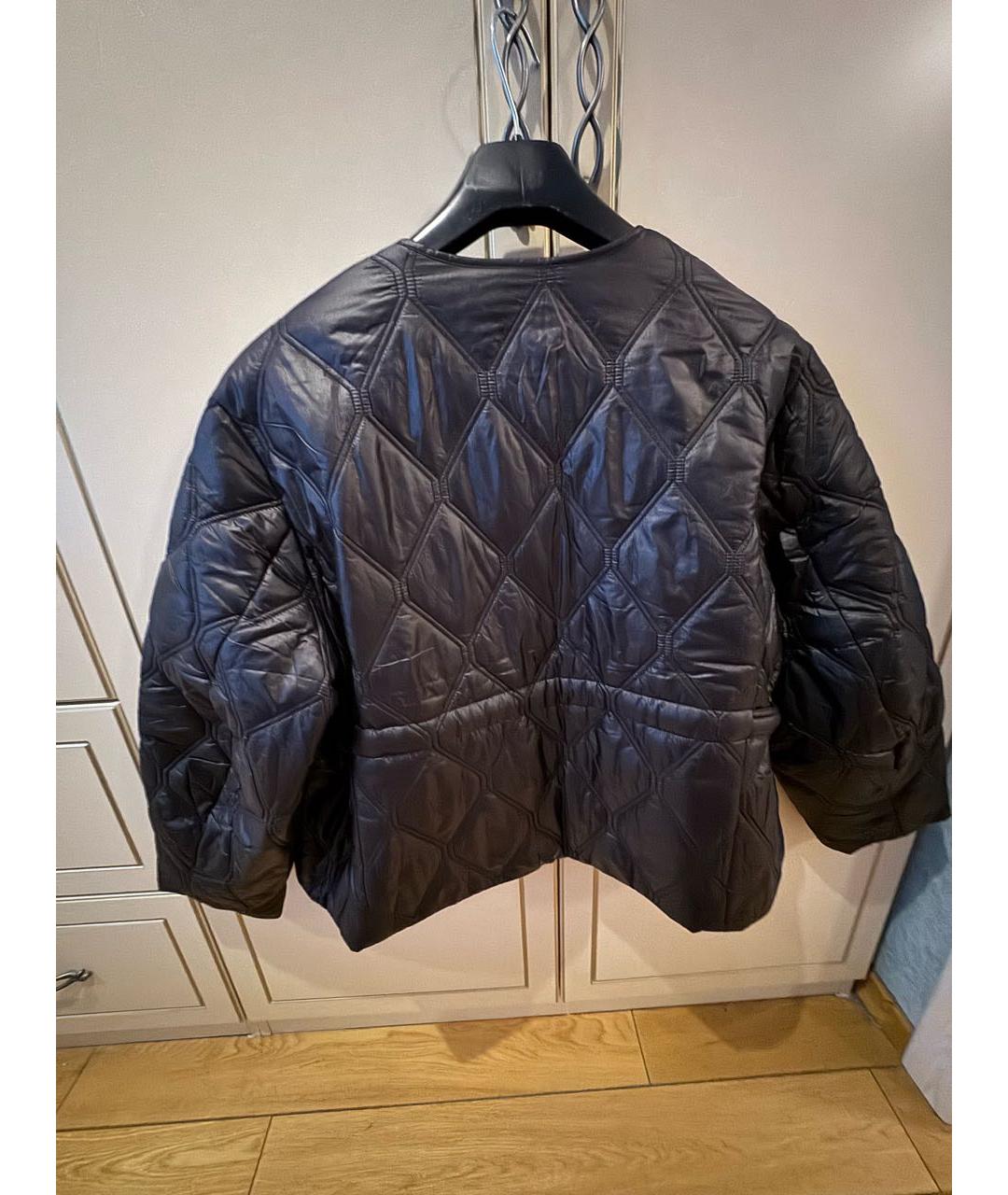 GANNI Черная синтетическая куртка, фото 2