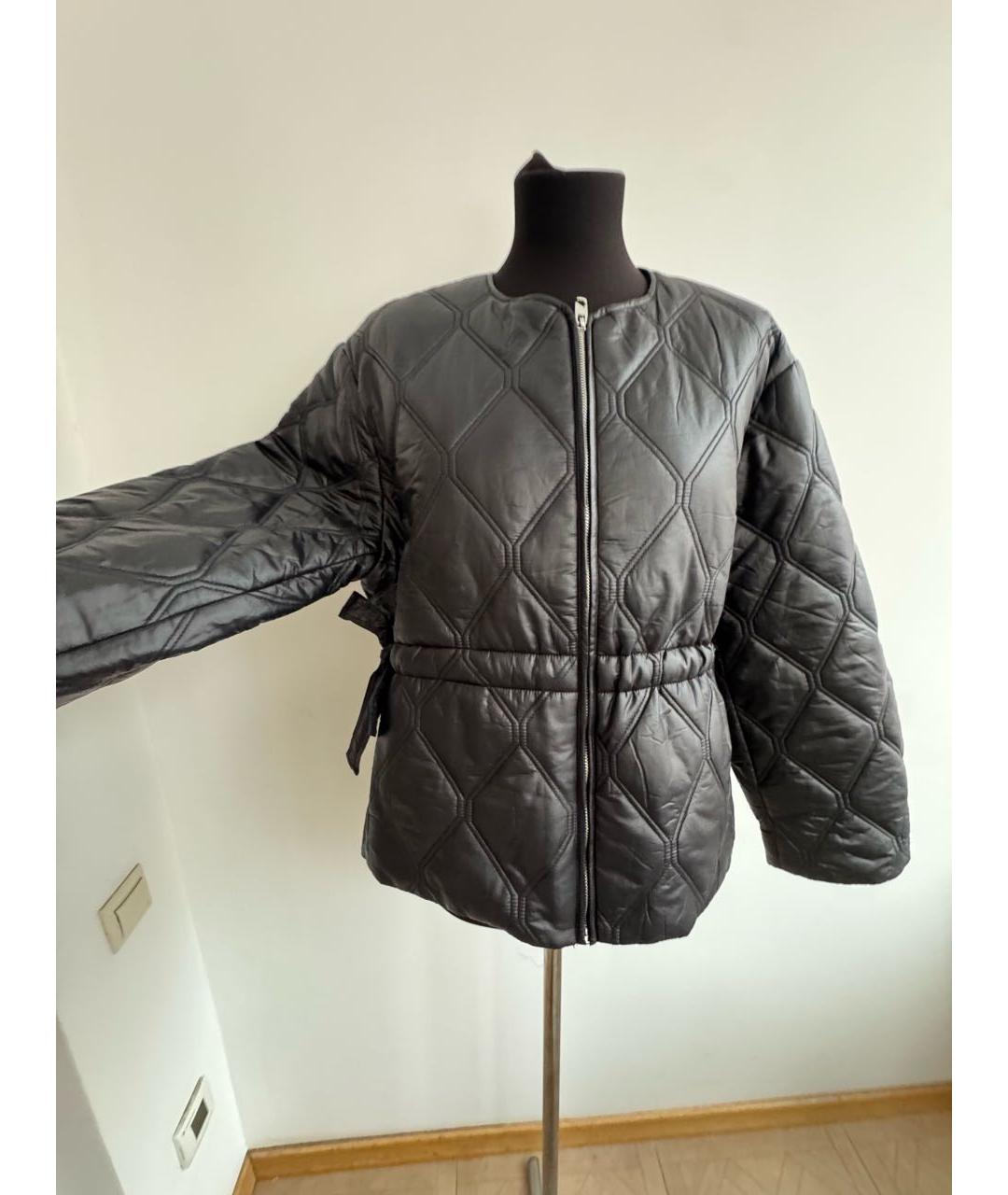 GANNI Черная синтетическая куртка, фото 6