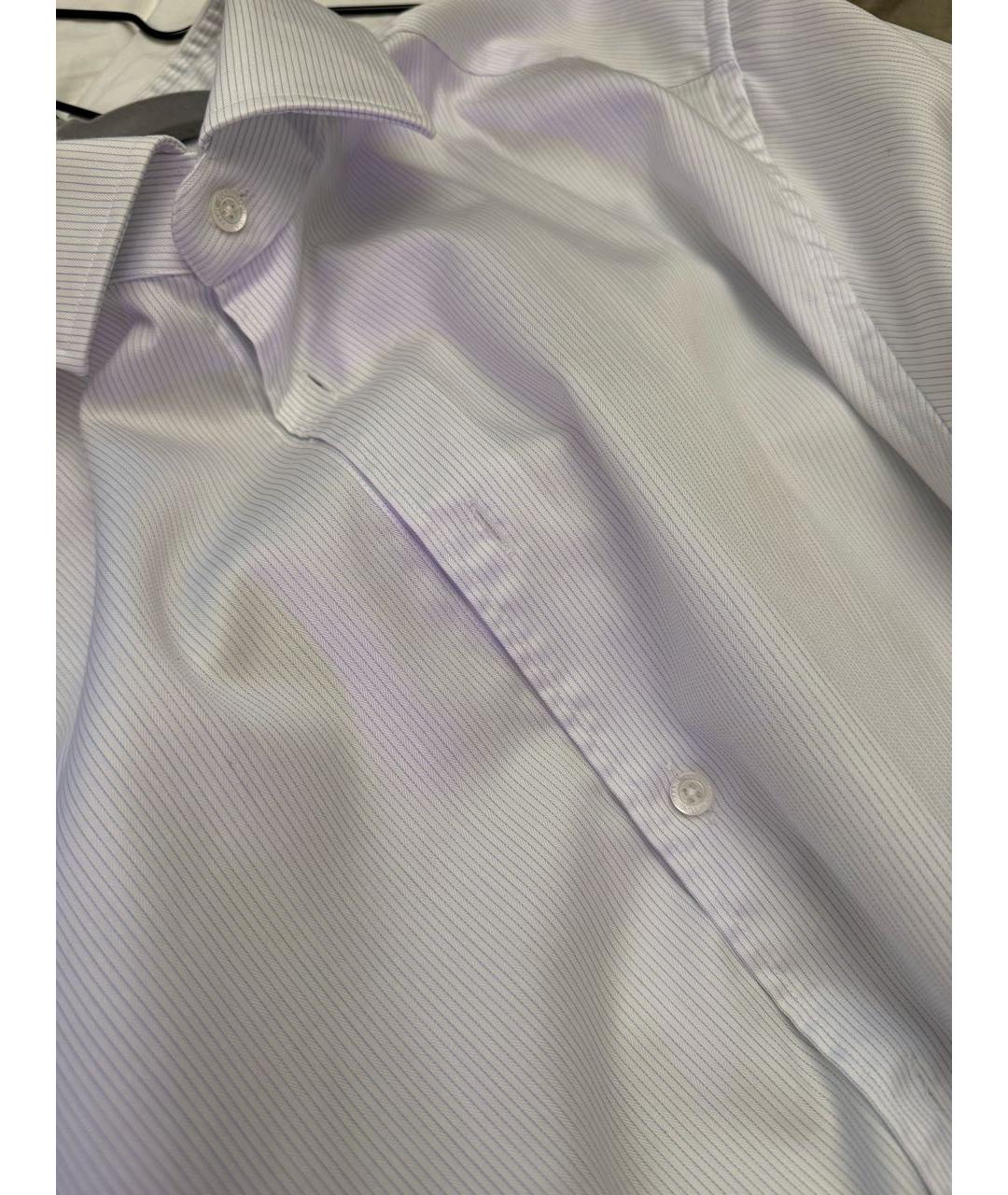 ERMENEGILDO ZEGNA XXX Белая хлопковая классическая рубашка, фото 5