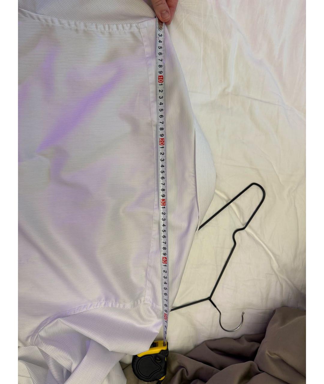 ERMENEGILDO ZEGNA XXX Белая хлопковая классическая рубашка, фото 8