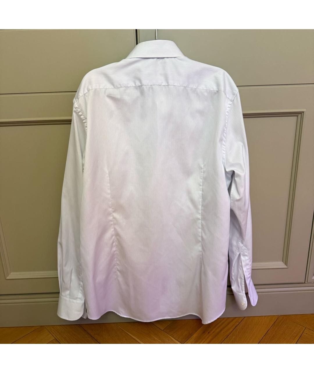 ERMENEGILDO ZEGNA XXX Белая хлопковая классическая рубашка, фото 2