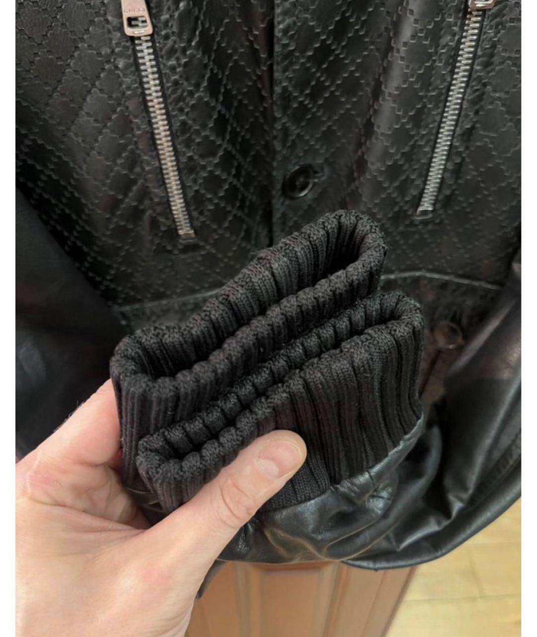 GUCCI Черная кожаная куртка, фото 6