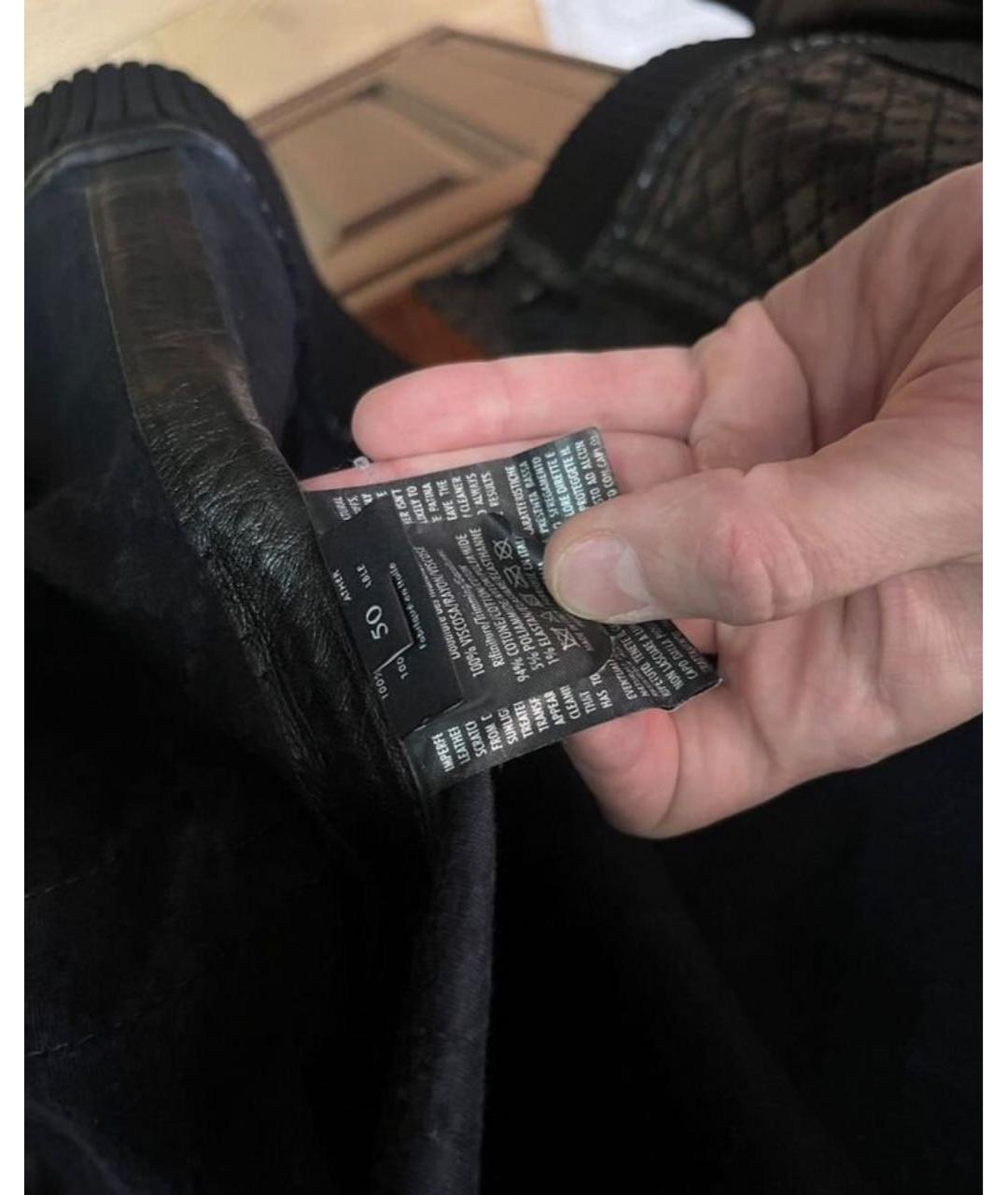 GUCCI Черная кожаная куртка, фото 3