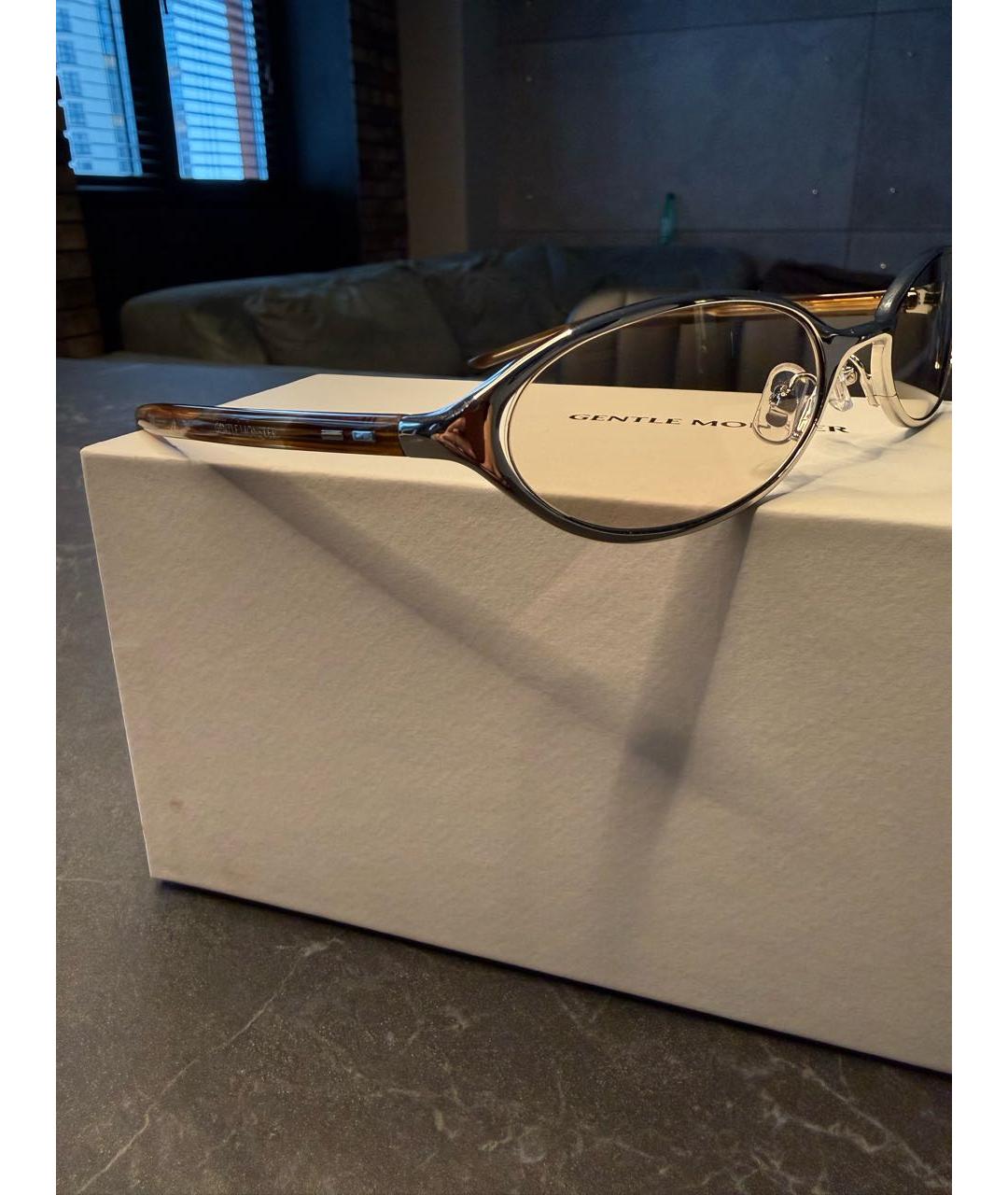 GENTLE MONSTER Бежевые металлические солнцезащитные очки, фото 2