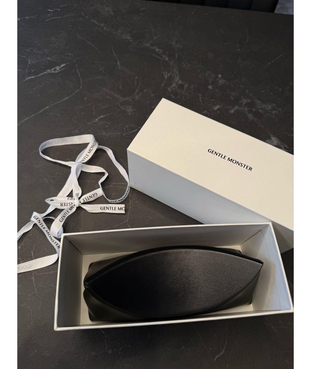 GENTLE MONSTER Бежевые металлические солнцезащитные очки, фото 4